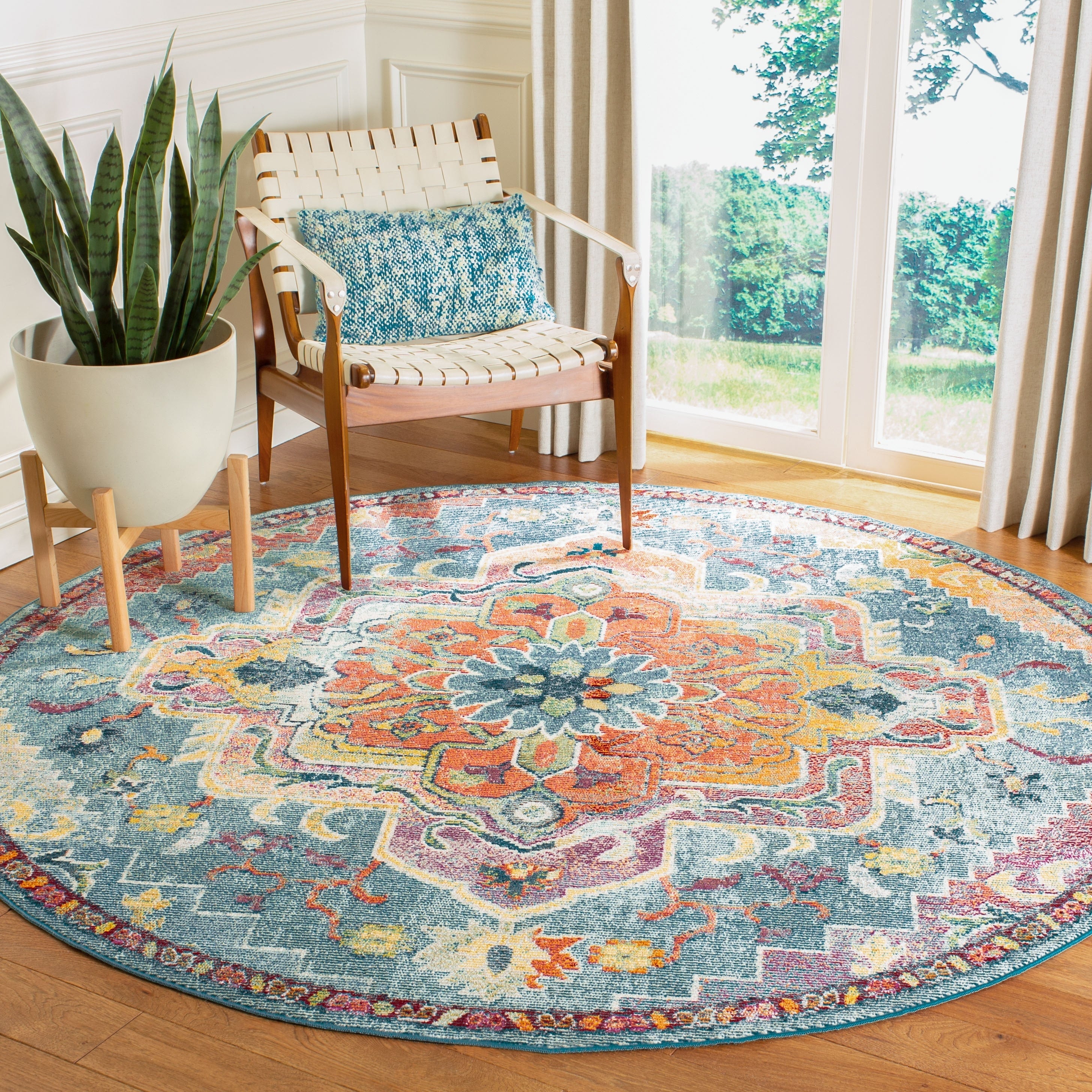 SAFAVIEH, Tapis Médaillon Boho Vintage Crystal Naimat