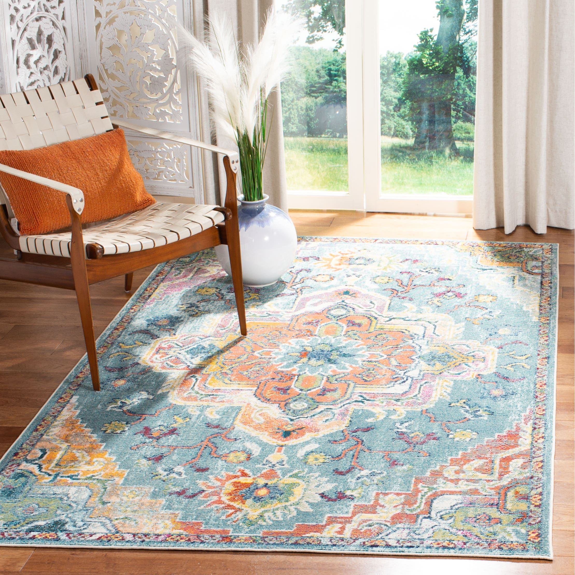 SAFAVIEH, Tapis Médaillon Boho Vintage Crystal Naimat