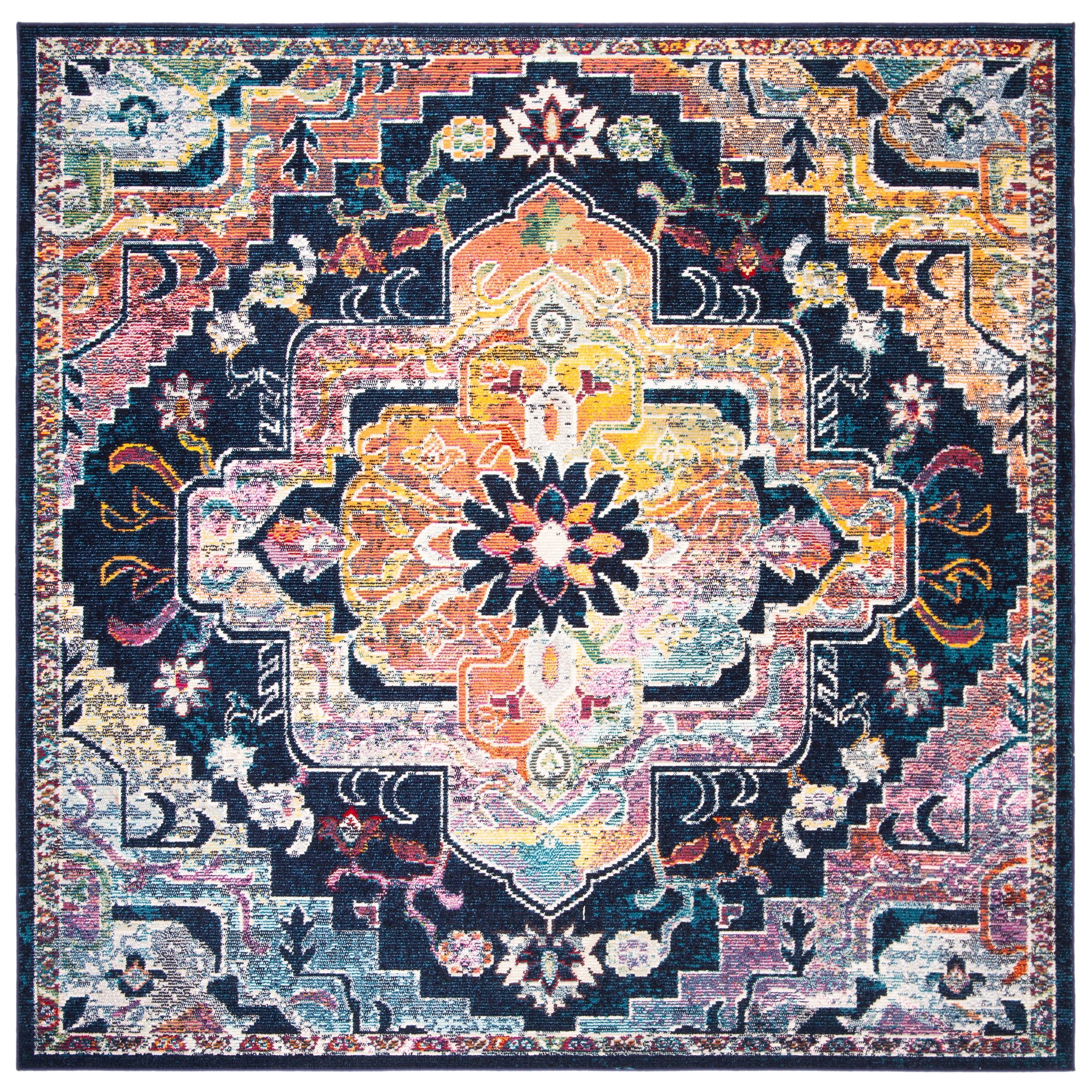 SAFAVIEH, Tapis Médaillon Boho Vintage Crystal Naimat