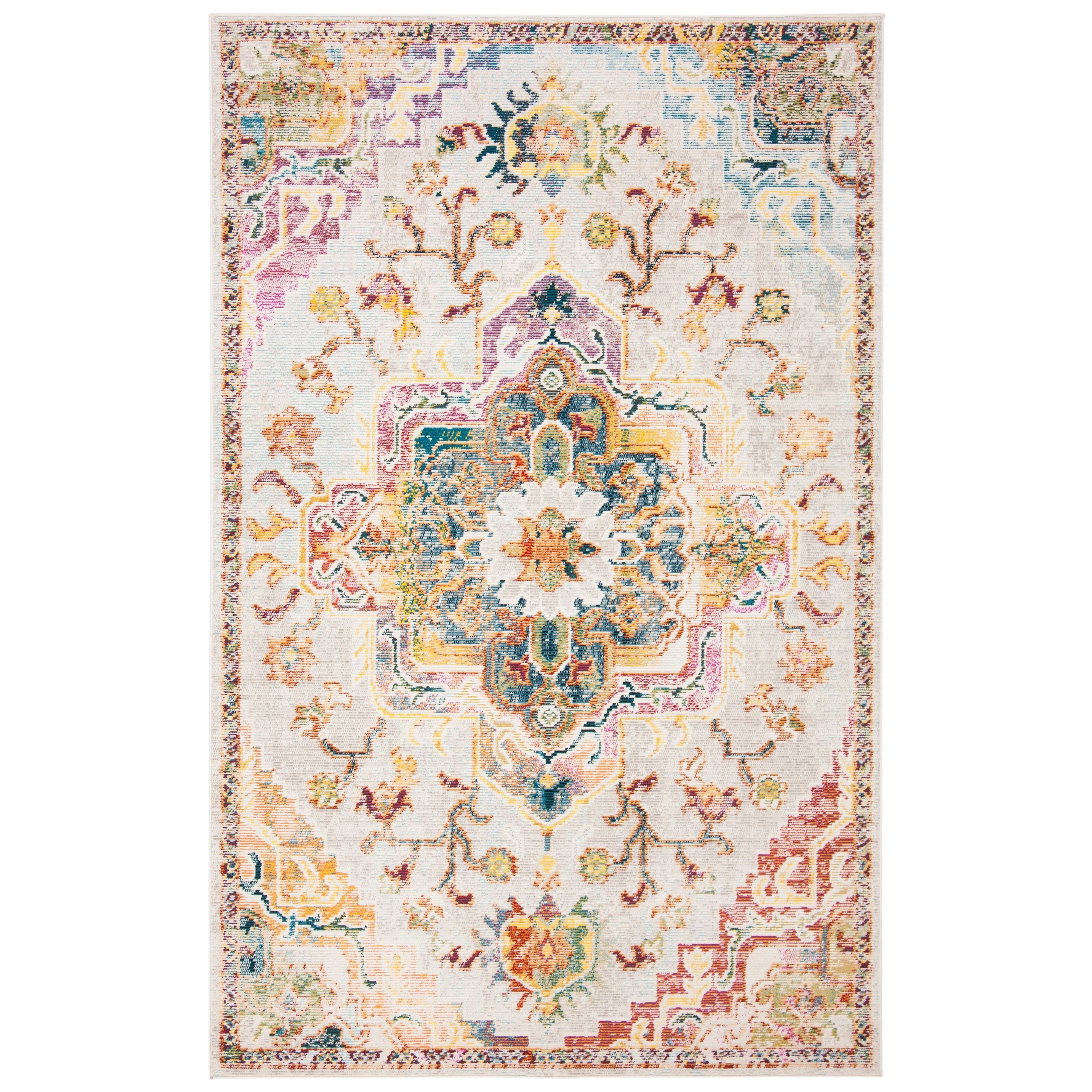 SAFAVIEH, Tapis Médaillon Boho Vintage Crystal Naimat
