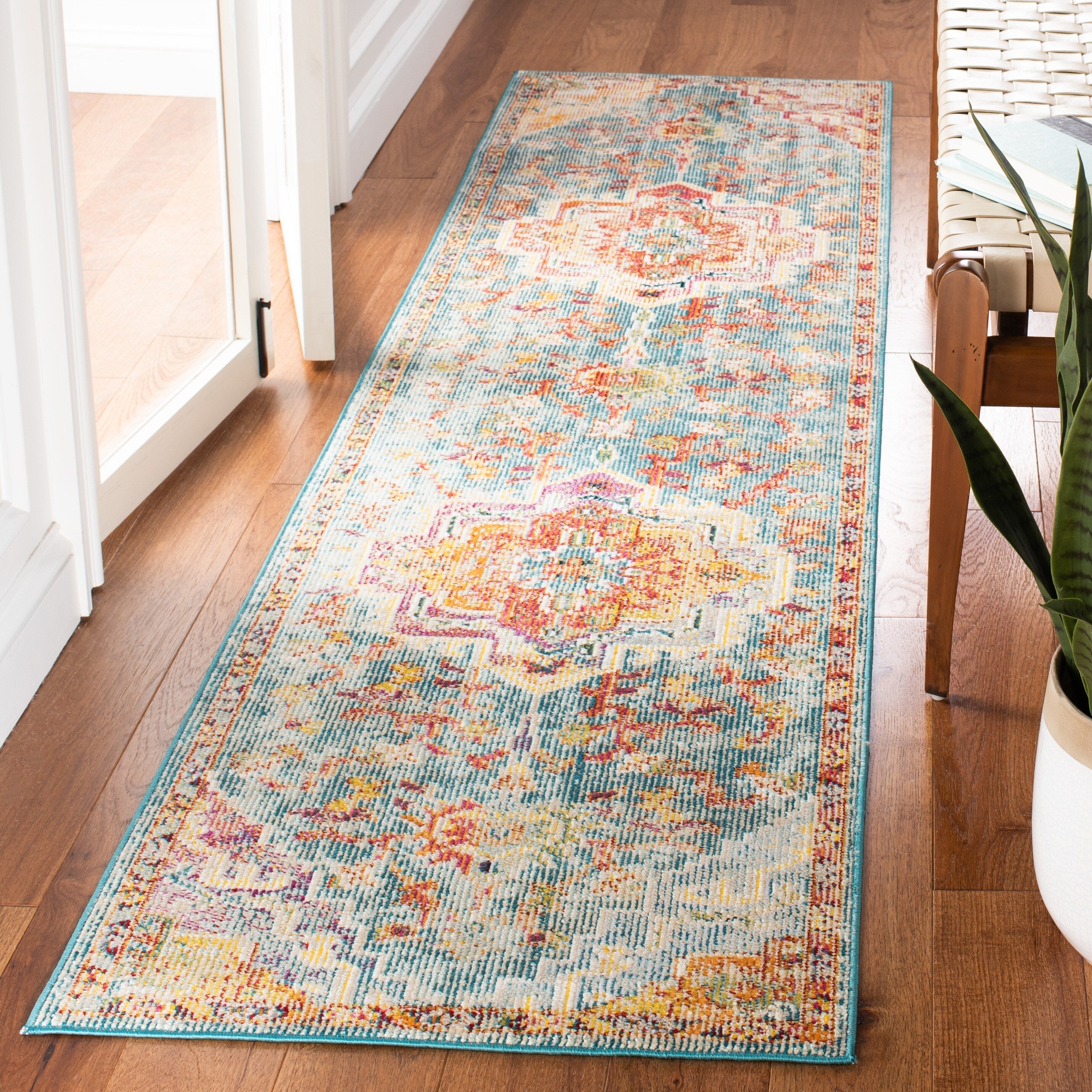 SAFAVIEH, Tapis Médaillon Boho Vintage Crystal Naimat