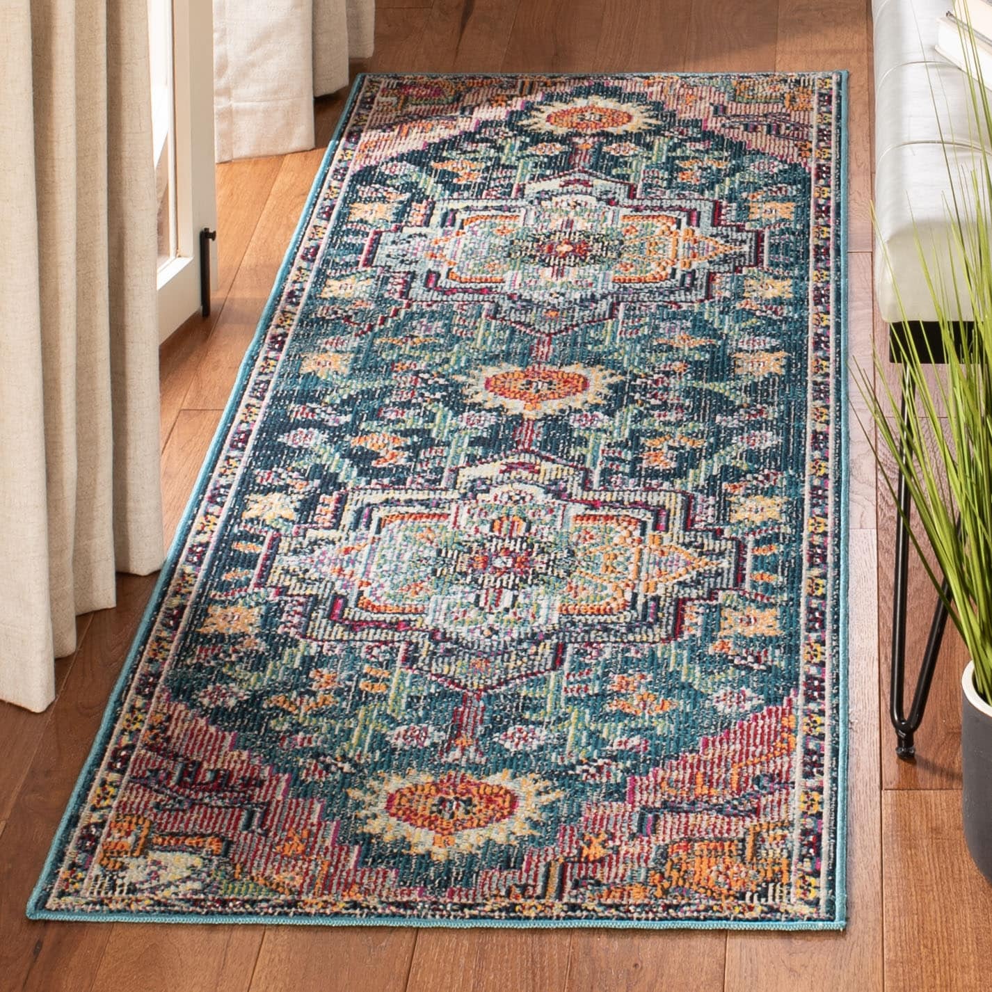 SAFAVIEH, Tapis Médaillon Boho Vintage Crystal Naimat