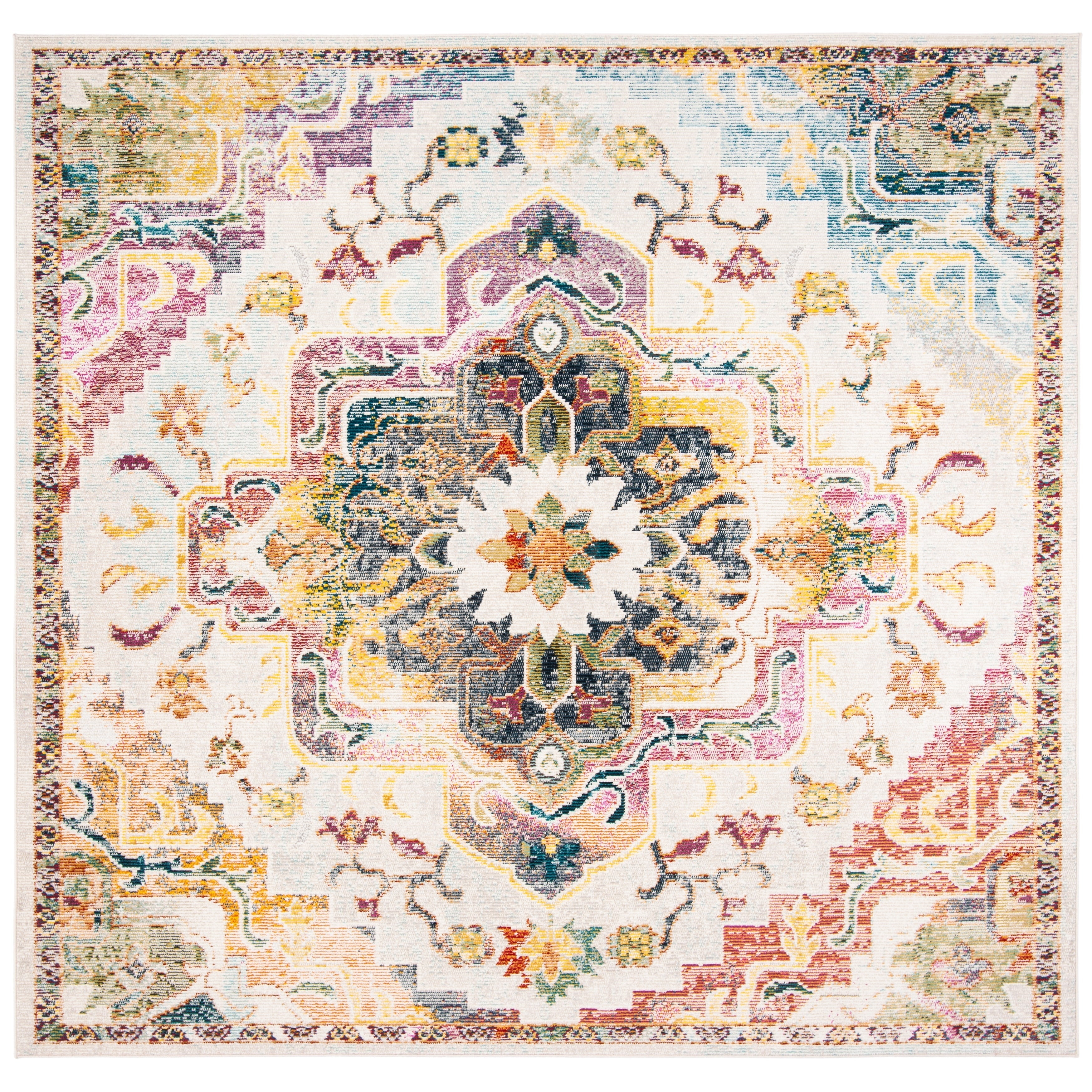 SAFAVIEH, Tapis Médaillon Boho Vintage Crystal Naimat