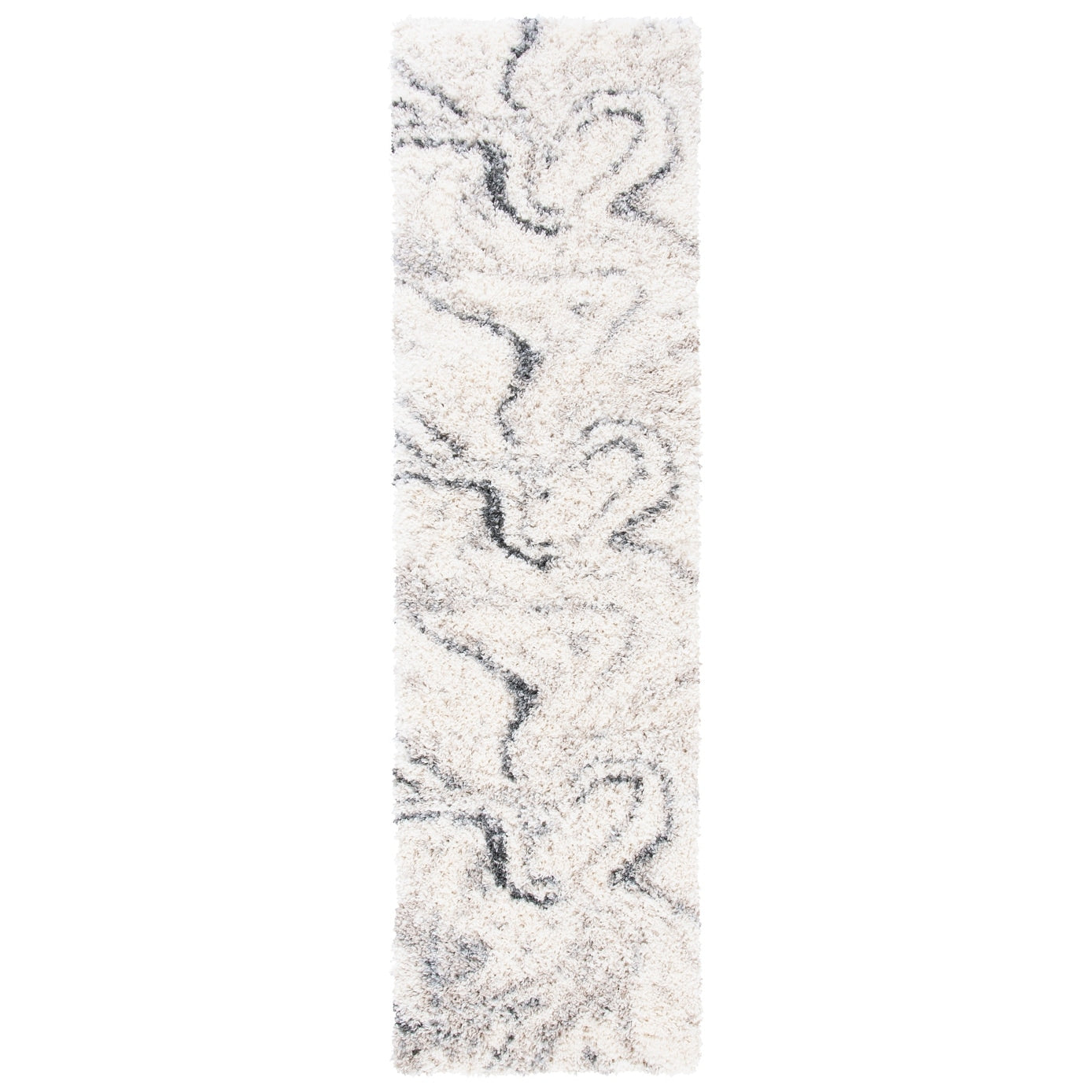 SAFAVIEH, Fontana Shag Zviya Modern Abstract 2-inch Thick Rug