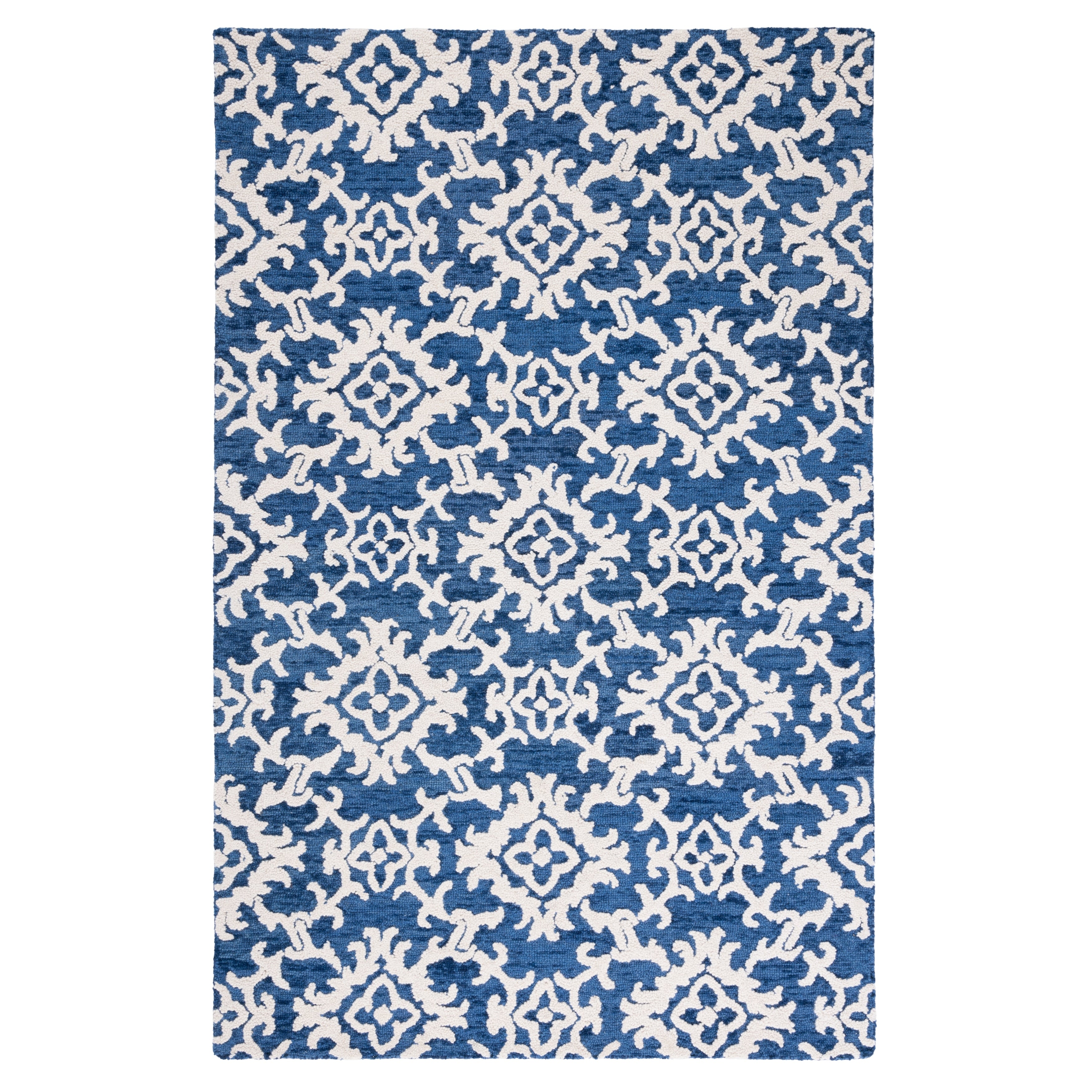 SAFAVIEH, Handmade Blossom Vesela Modern Floral Wool Rug