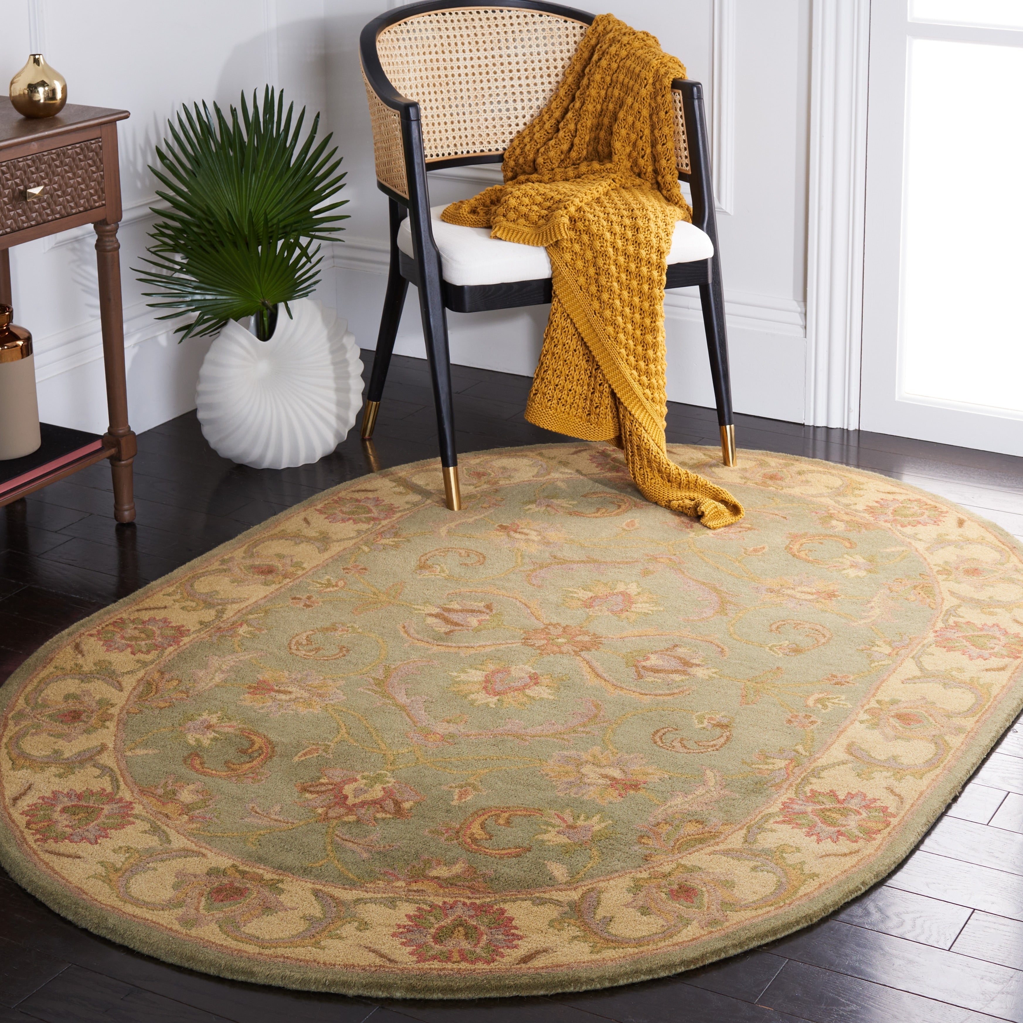 SAFAVIEH, Handmade Heritage Byzantium Traditional Oriental Wool Rug