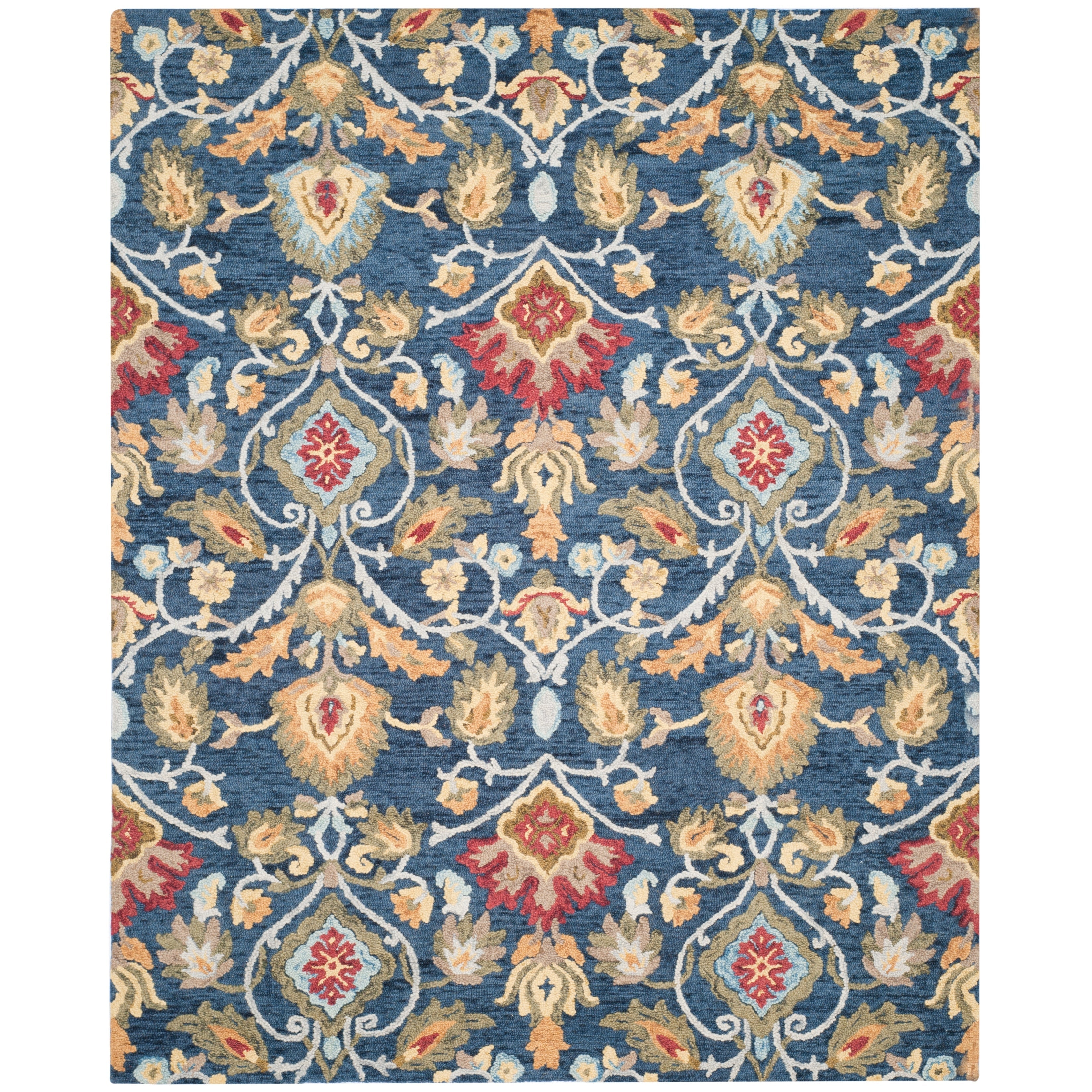 SAFAVIEH, Handmade Marietje Blossom French Country Wool Area Rug