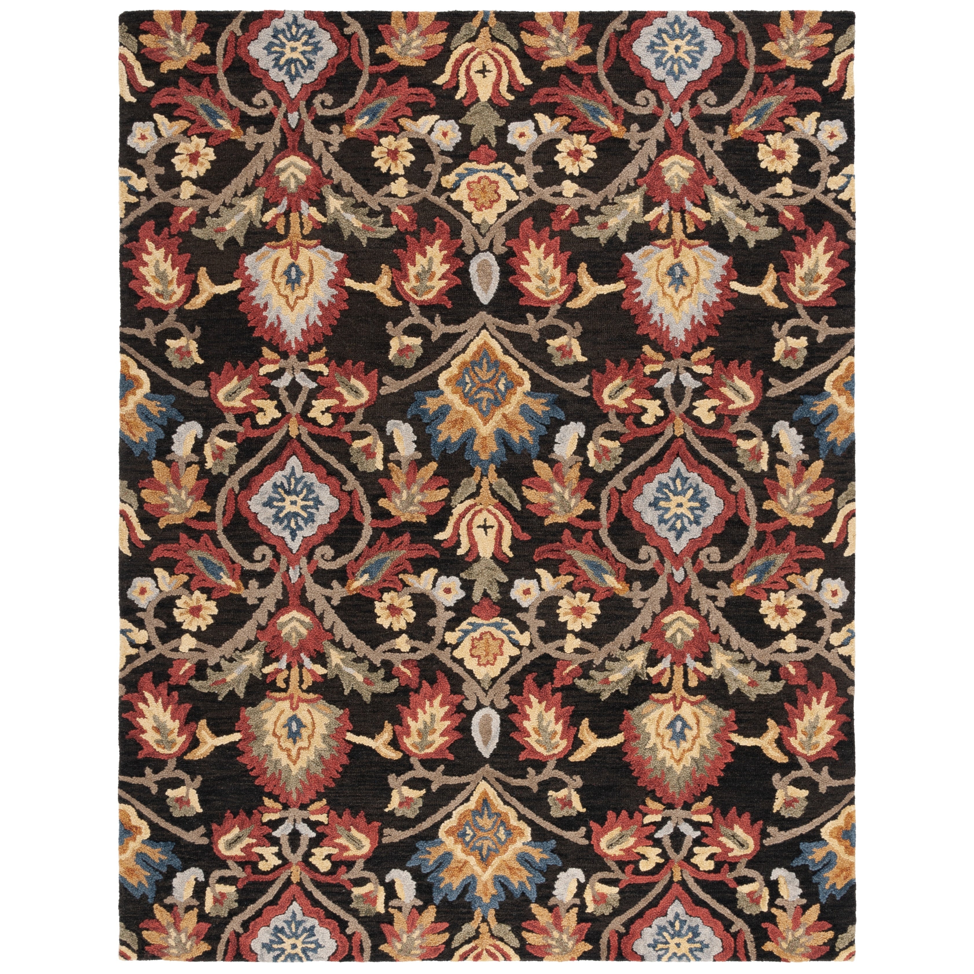 SAFAVIEH, Handmade Marietje Blossom French Country Wool Area Rug