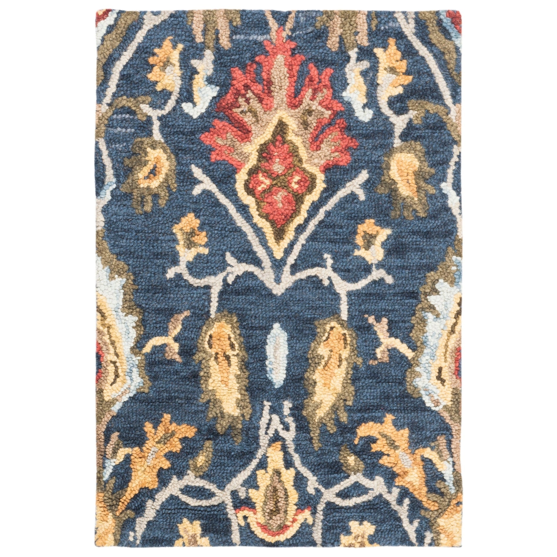 SAFAVIEH, Handmade Marietje Blossom French Country Wool Area Rug