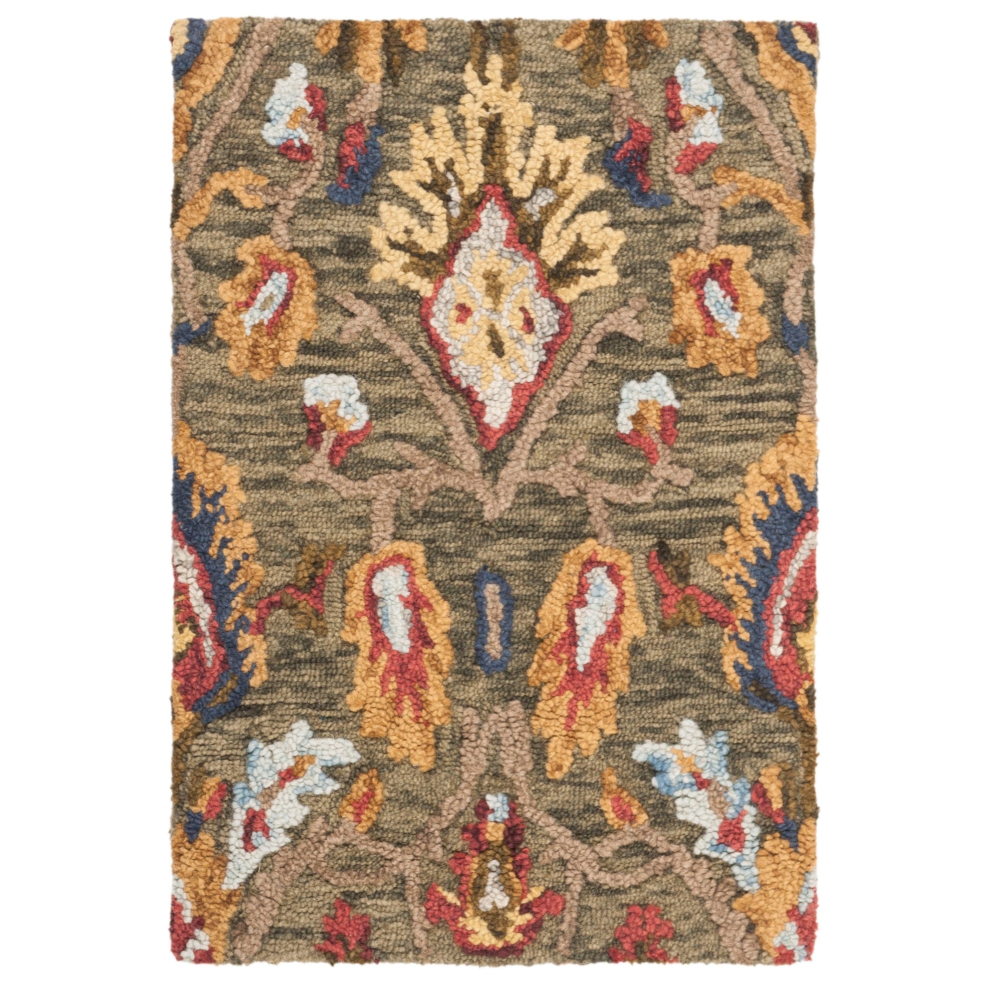 SAFAVIEH, Handmade Marietje Blossom French Country Wool Area Rug