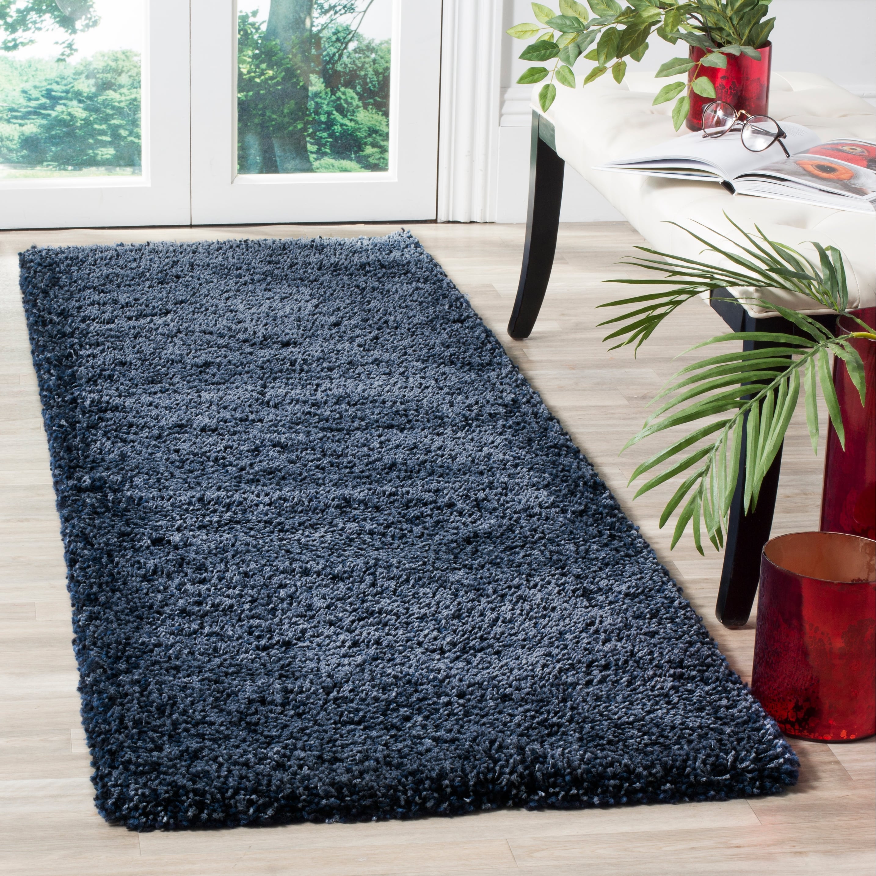 SAFAVIEH, Santa Monica Mahalia Shag 2-inch Thick Area Rug