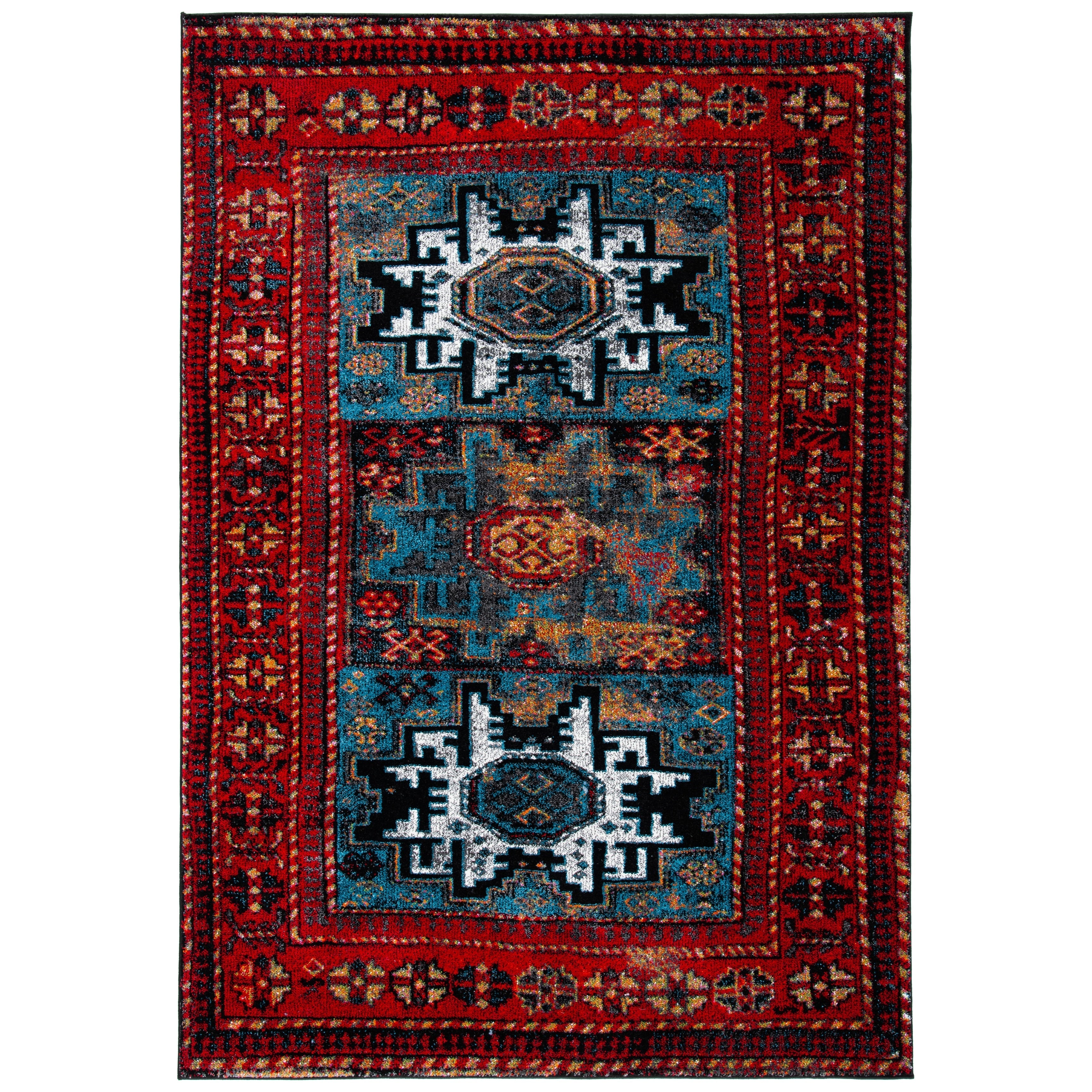 SAFAVIEH, Vintage Hamadan Lilla Oriental Distressed Rug