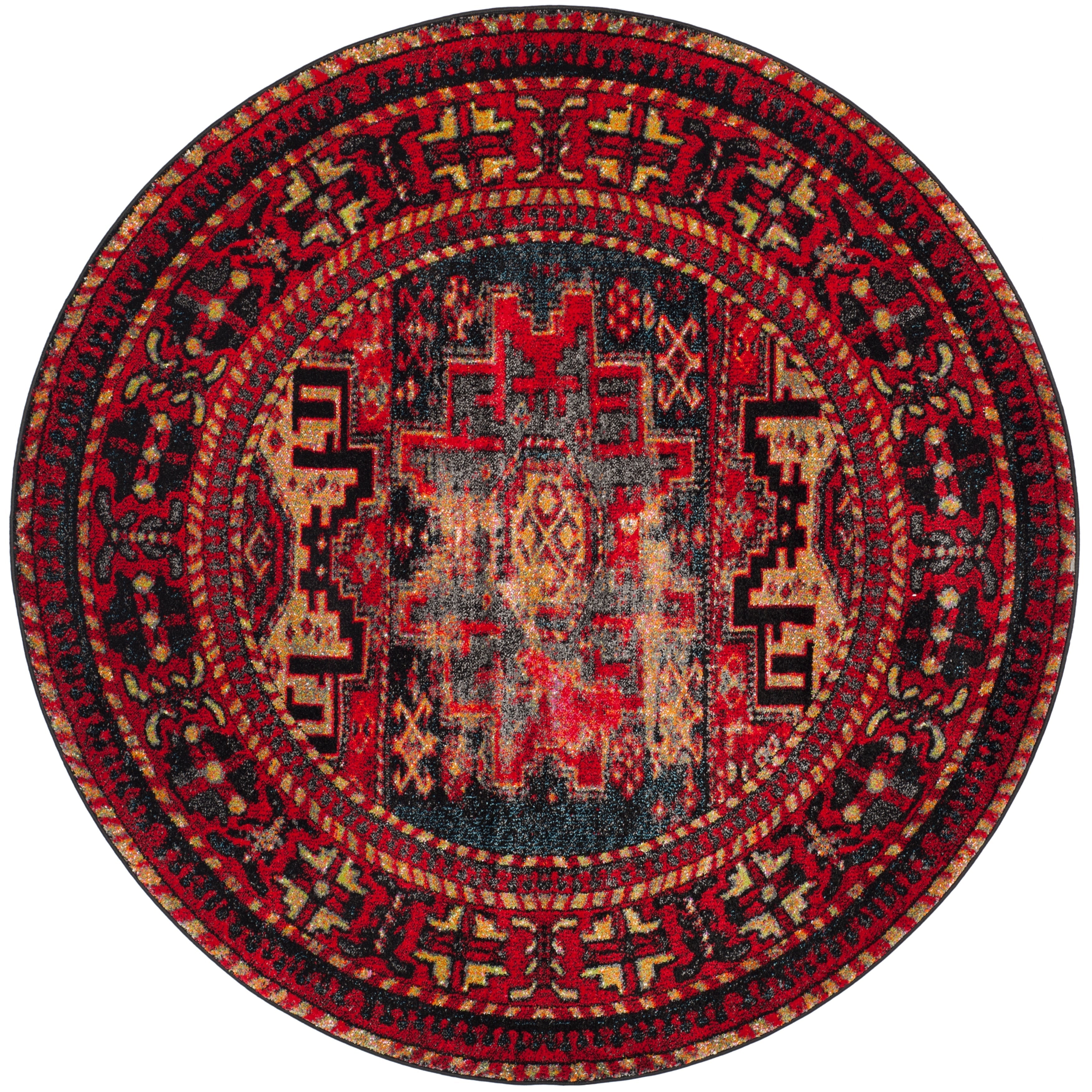 SAFAVIEH, Vintage Hamadan Lilla Oriental Distressed Rug
