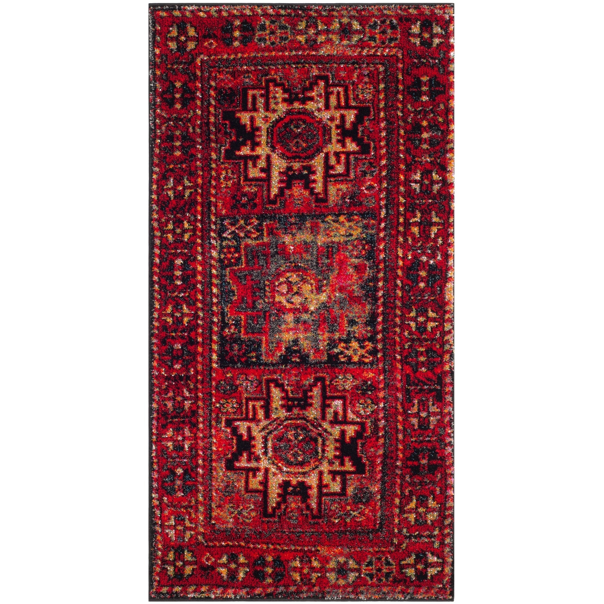 SAFAVIEH, Vintage Hamadan Lilla Oriental Distressed Rug