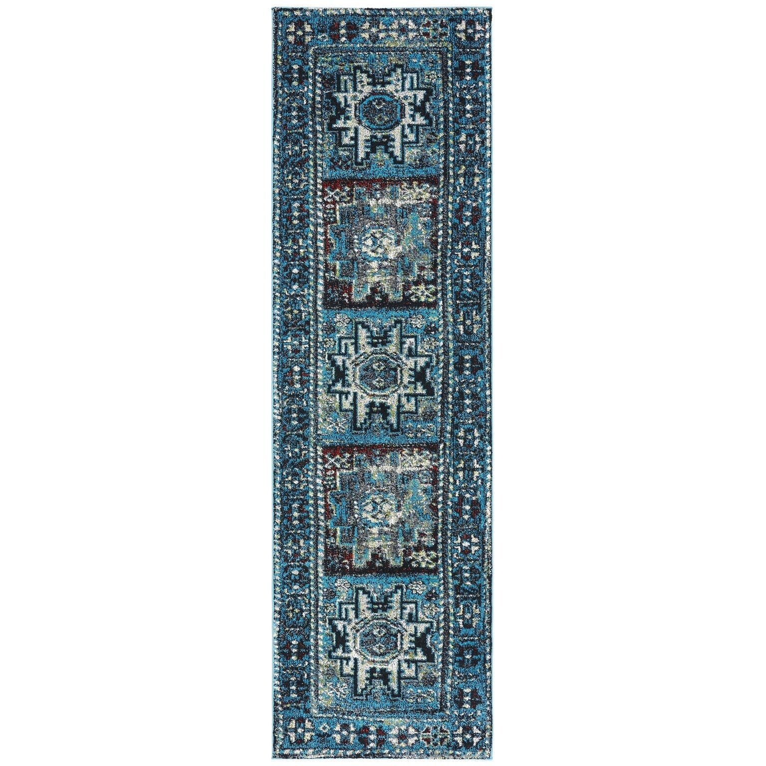 SAFAVIEH, Vintage Hamadan Lilla Oriental Distressed Rug