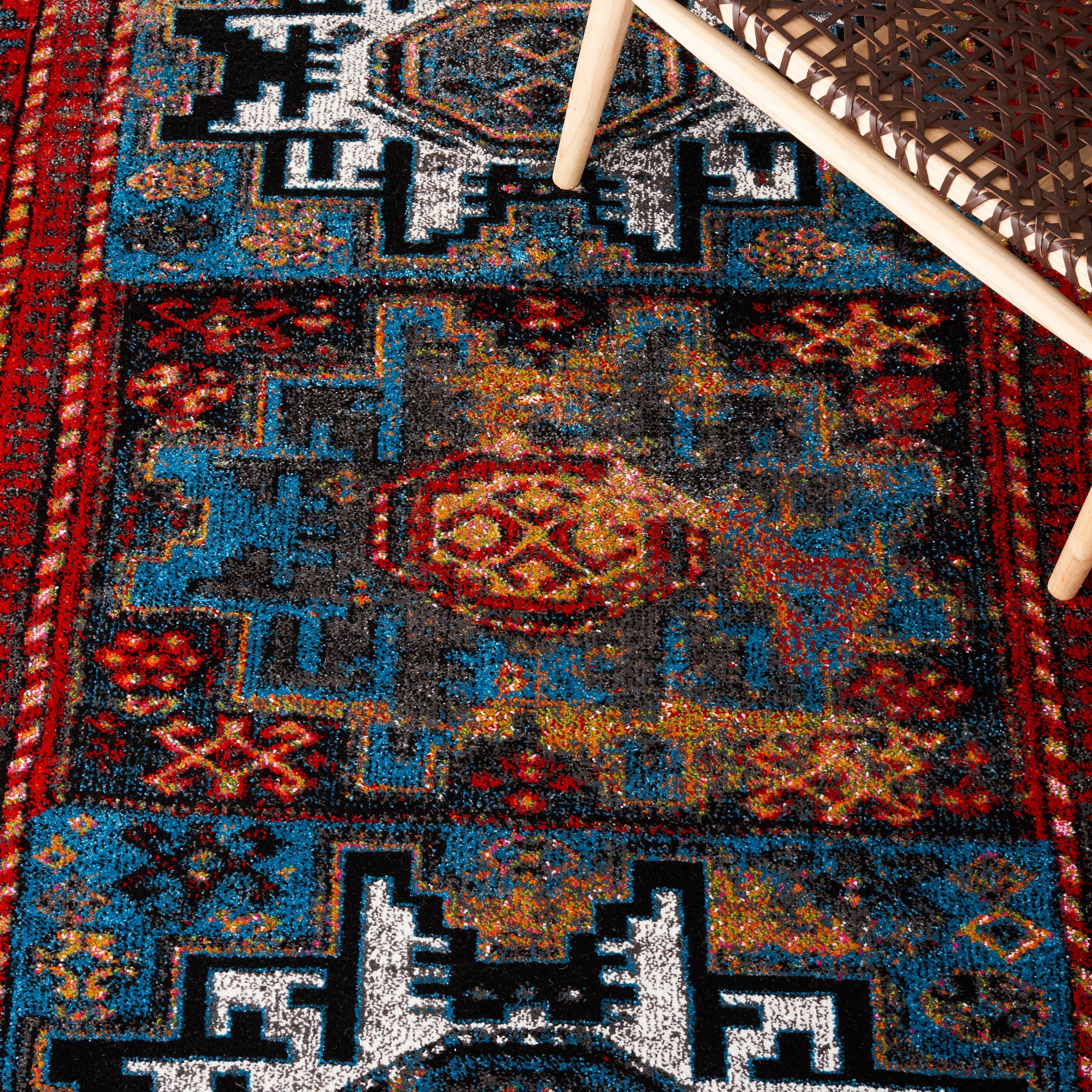 SAFAVIEH, Vintage Hamadan Lilla Oriental Distressed Rug