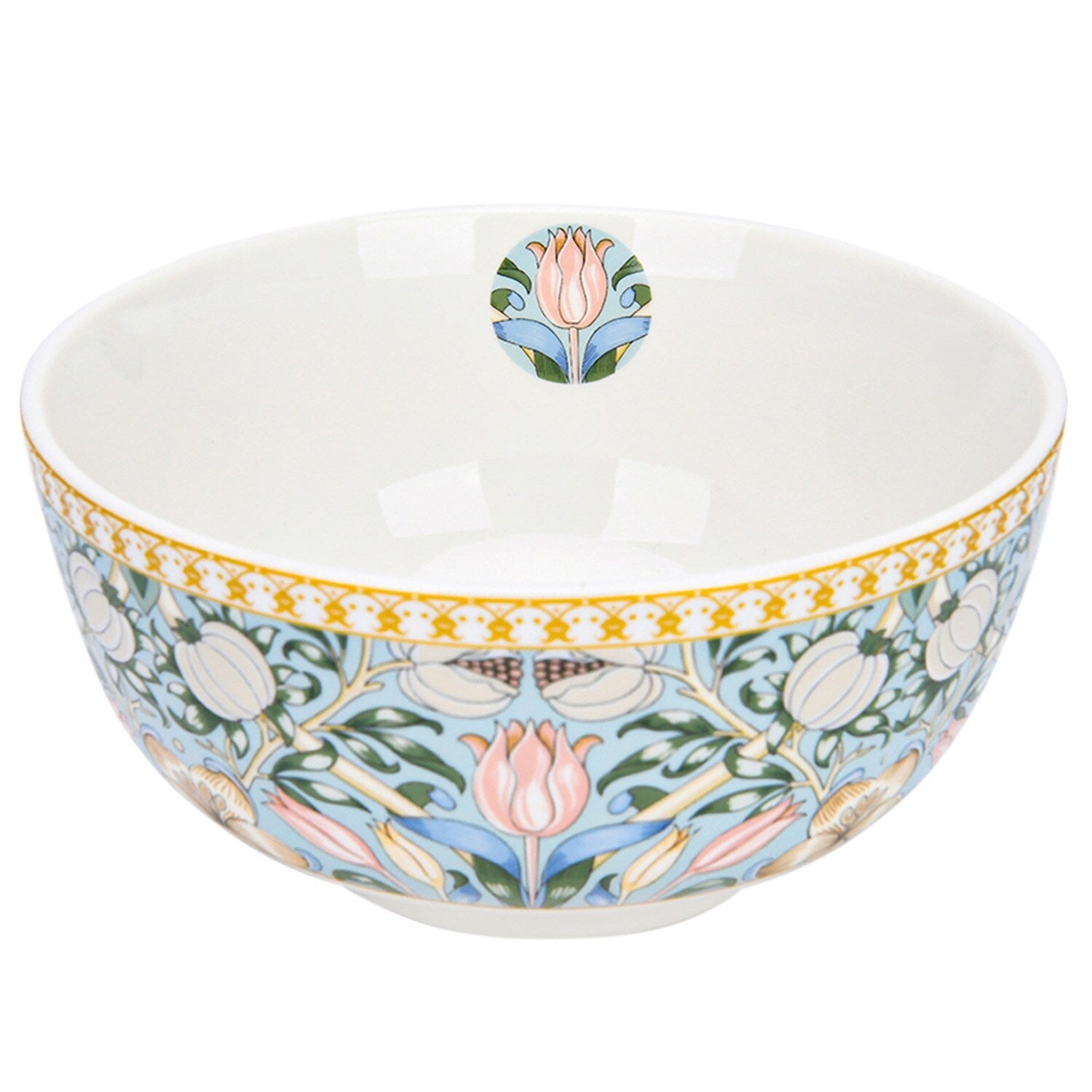Service de table en porcelaine fine Morris Garden de STP Goods, 24 pièces pour 6 personnes
