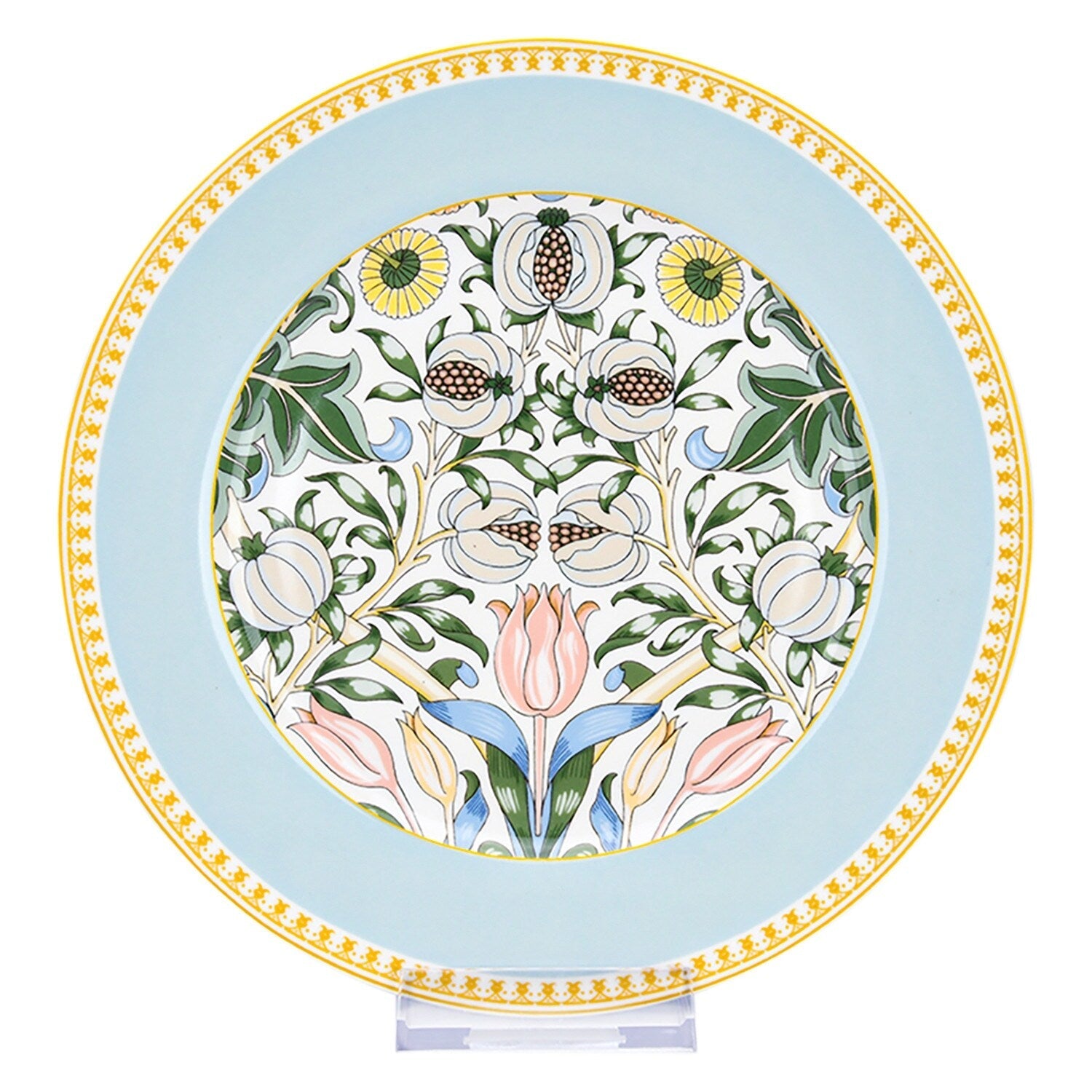 Service de table en porcelaine fine Morris Garden de STP Goods, 24 pièces pour 6 personnes