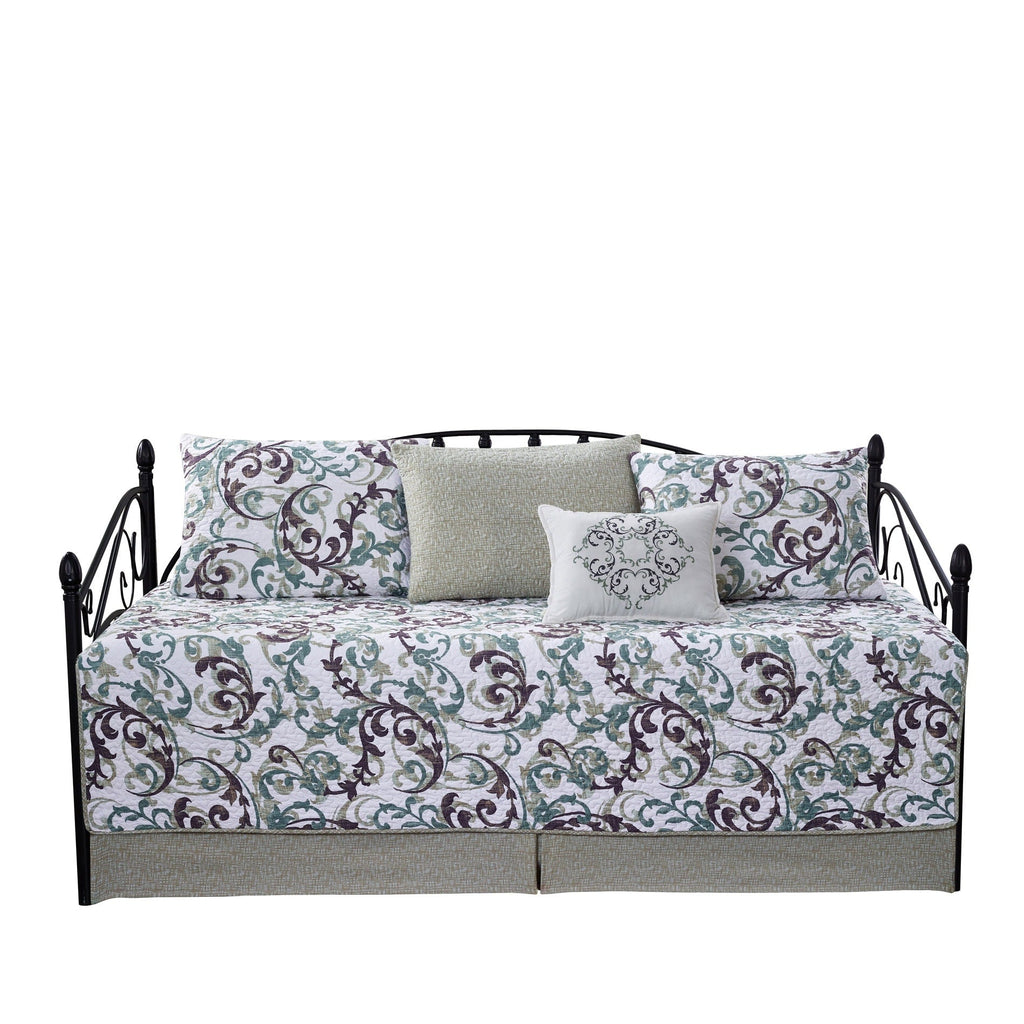 Serenta 6 Piece Cotton Blend Daybed Bedspread Coverlet Set - 75 x 39