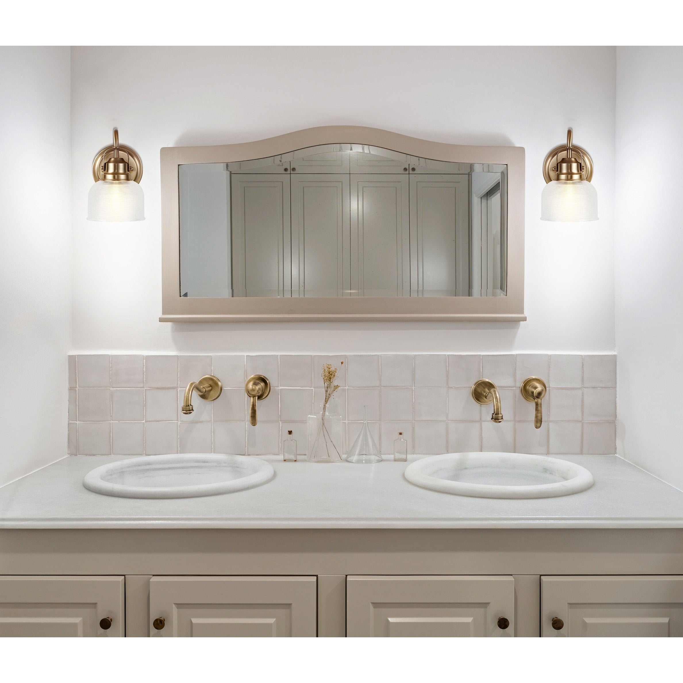 Shirley Metal/Glass LED Vanity Light, by JONATHAN Y