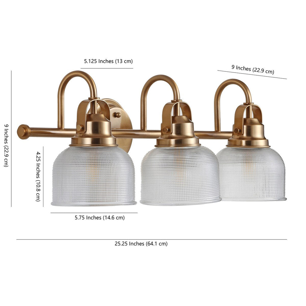 Shirley Metal/Glass LED Vanity Light, by JONATHAN Y