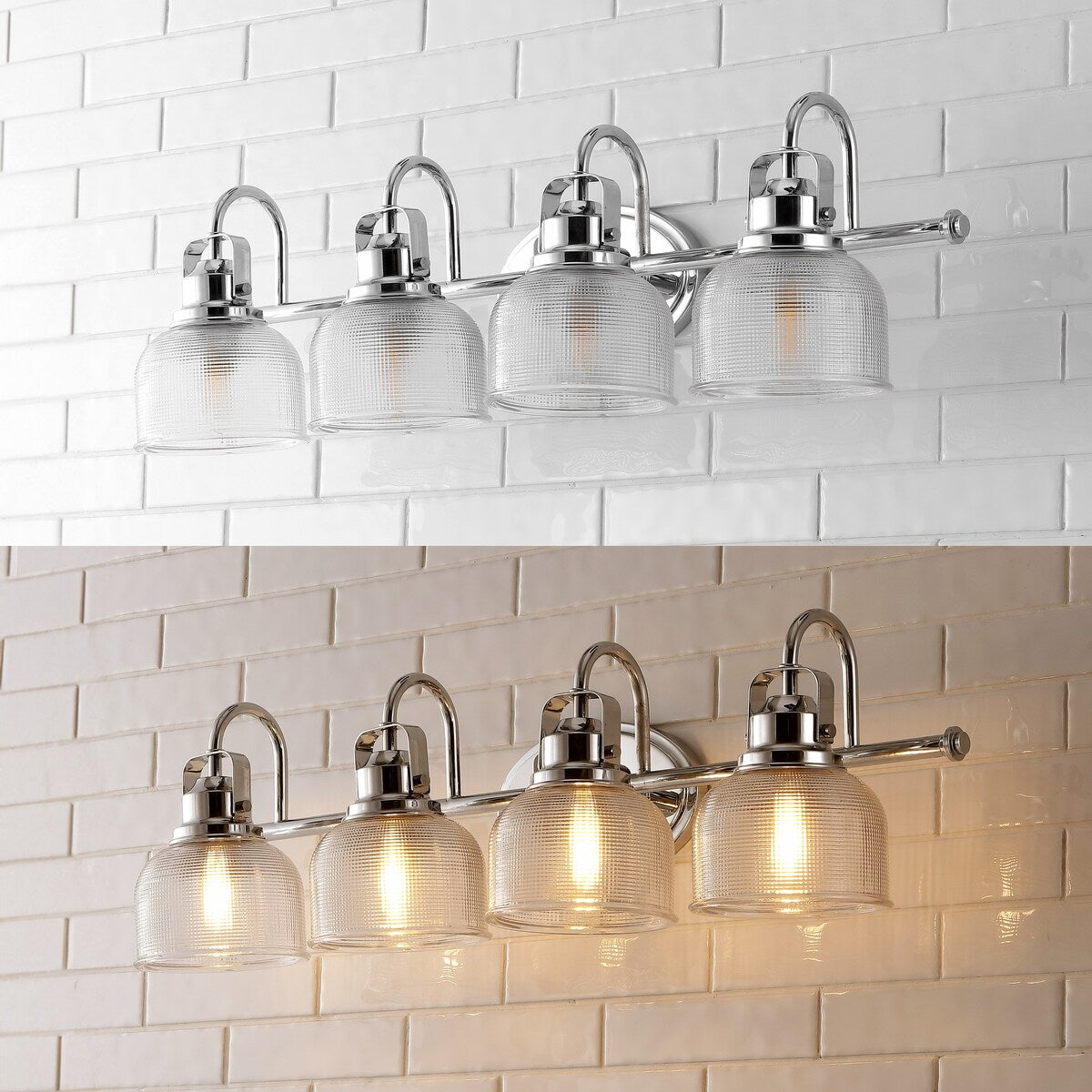 Shirley Metal/Glass LED Vanity Light, by JONATHAN Y