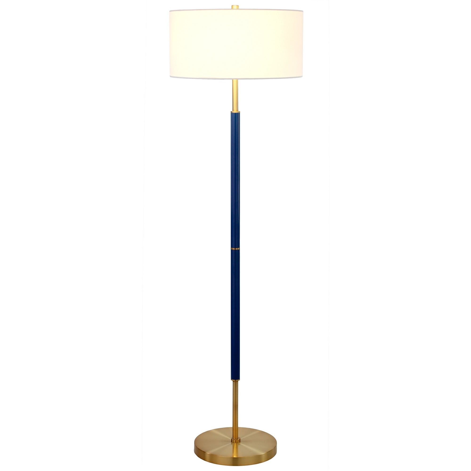 Simone 2-Light Floor Lamp with Fabric Shade