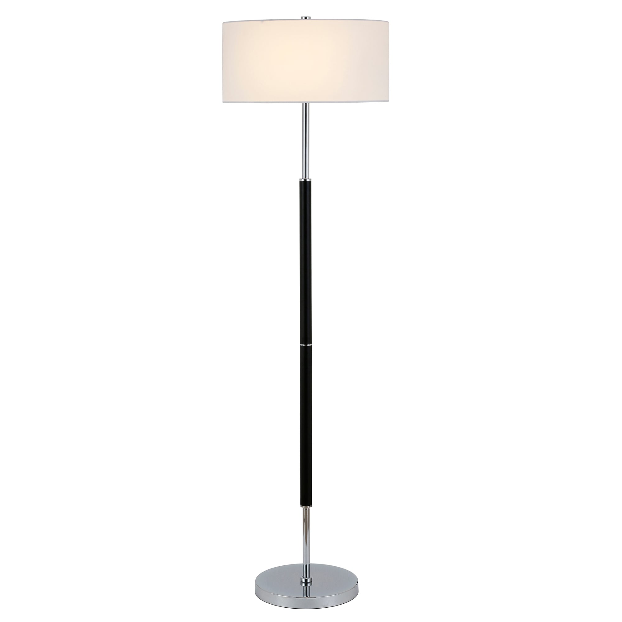 Simone 2-Light Floor Lamp with Fabric Shade