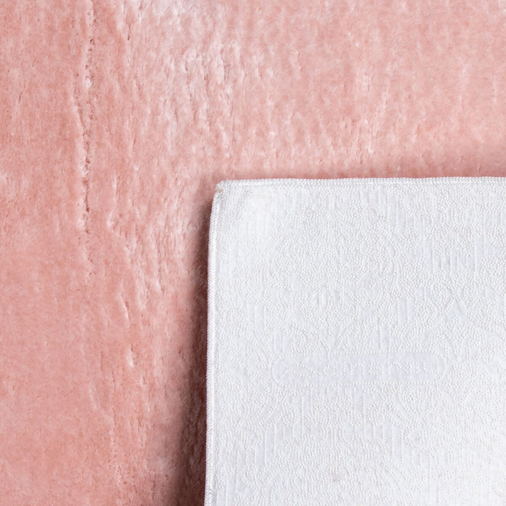 Soft Washable Area Rug with Anti-Slip Backing in solid Colors