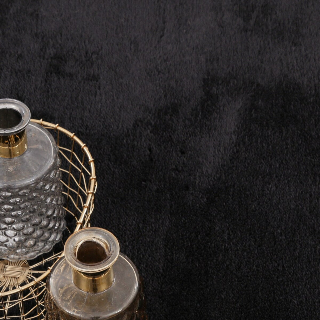 Soft Washable Area Rug with Anti-Slip Backing in solid Colors