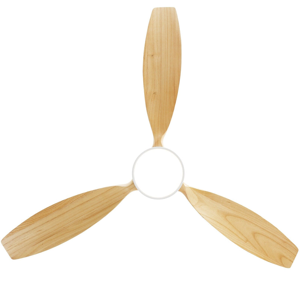 Ventilateur de plafond d'intérieur en bois Sofucor 52 avec télécommande et éclairage intégré en option