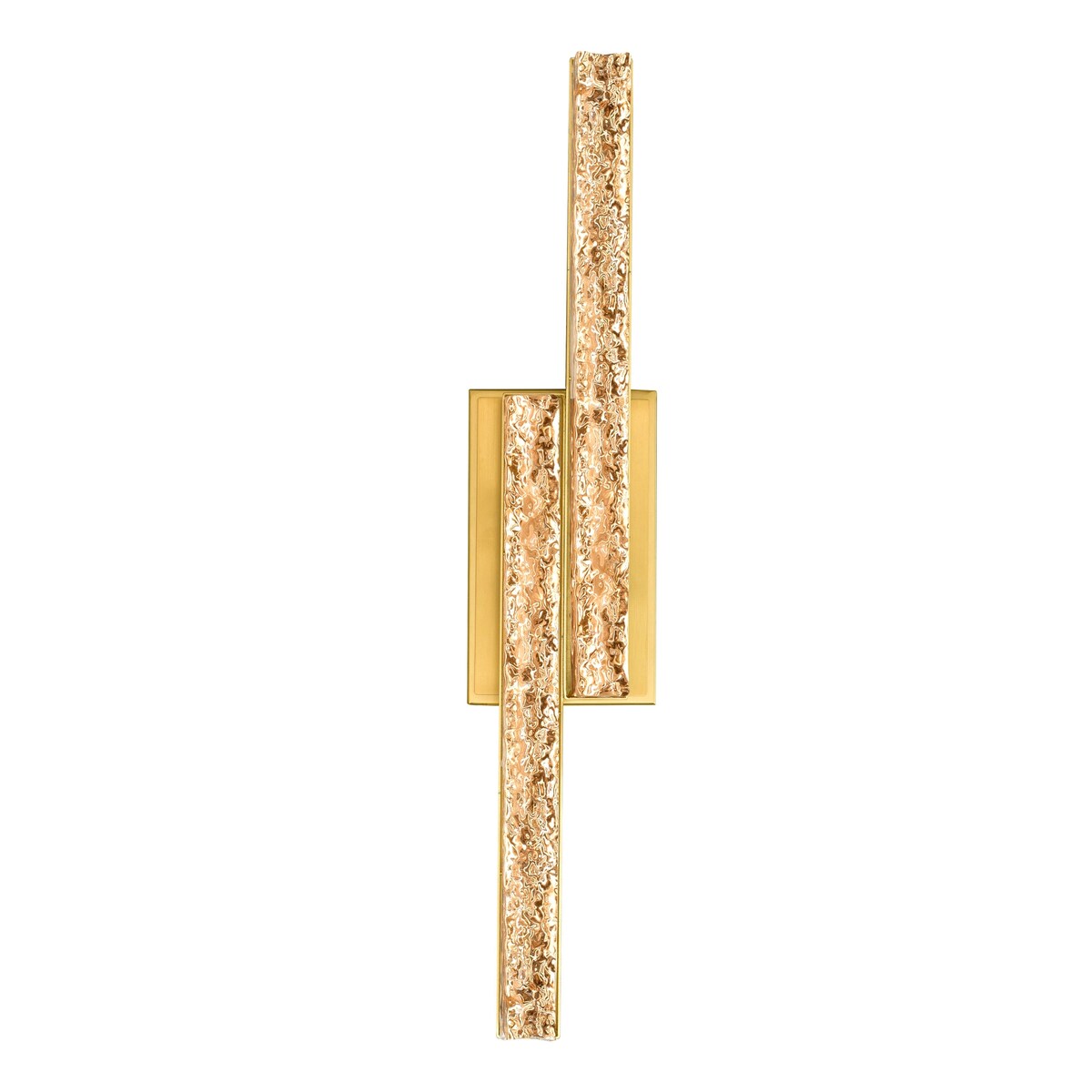 Applique de vanité à LED intégrée en laiton Stagger