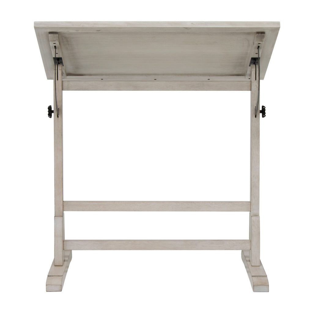 Table à dessin vintage en bois de 36 pouces avec plateau réglable en angle pour le dessin