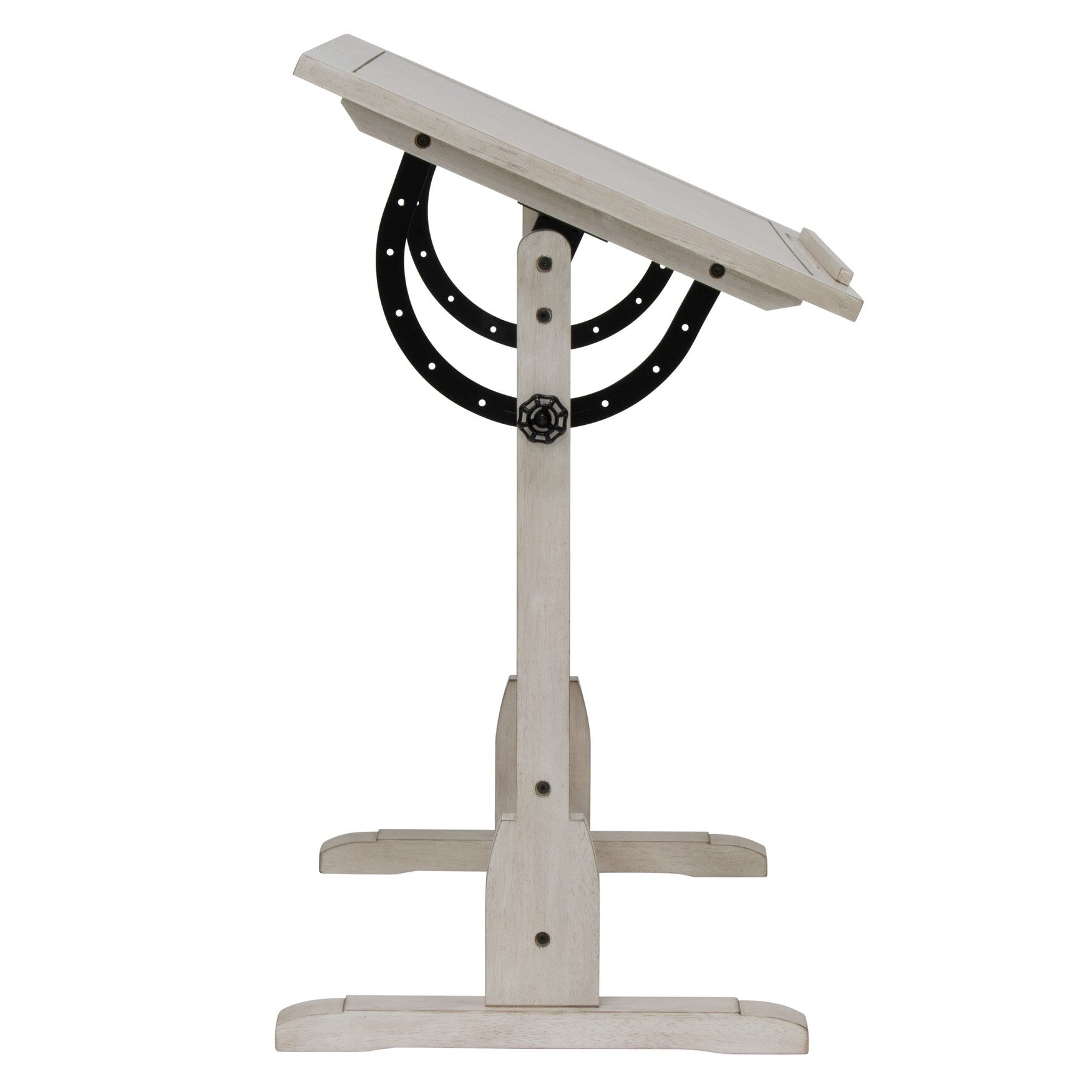 Table à dessin vintage en bois de 36 pouces avec plateau réglable en angle pour le dessin