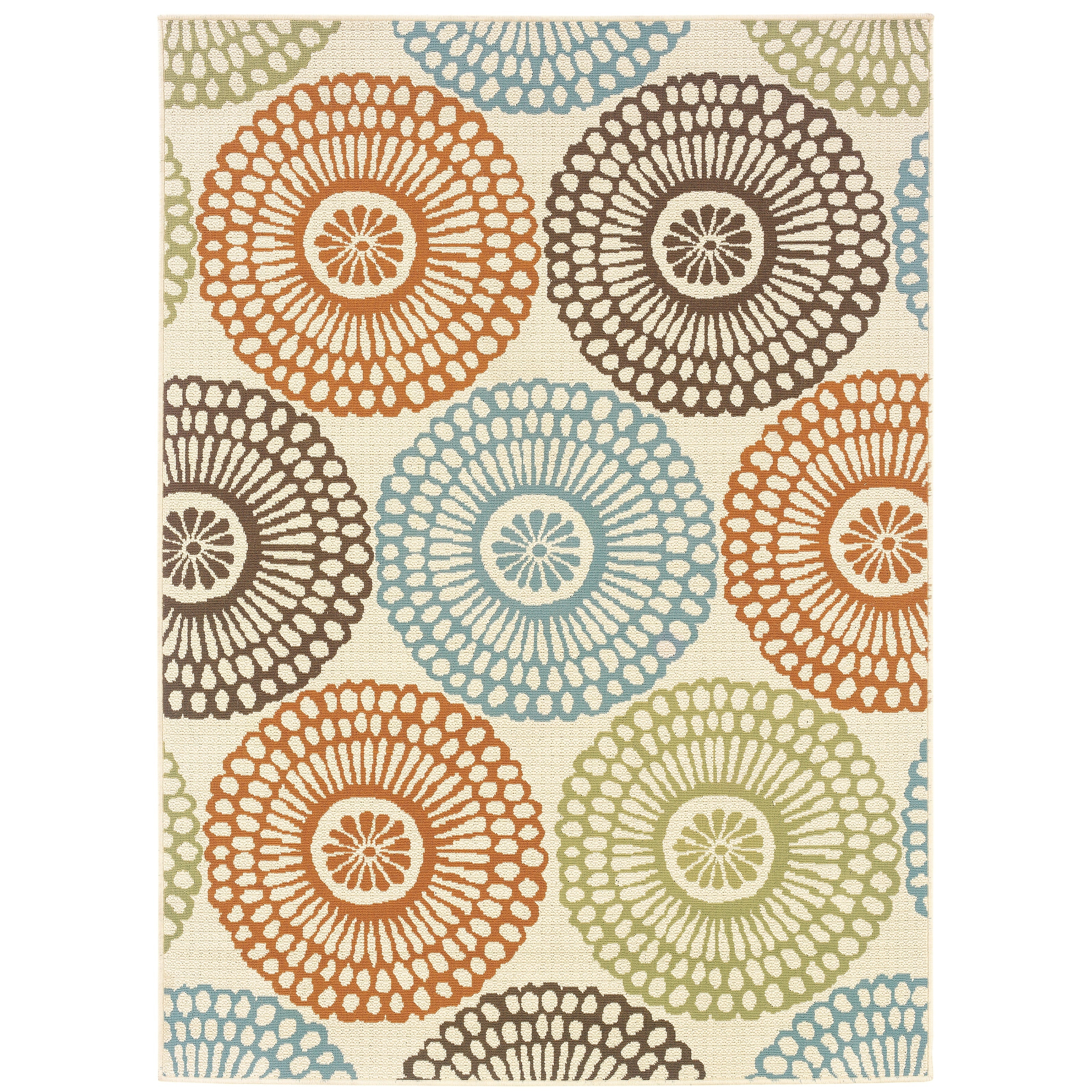 Vista Home Malta Medallions Multi-colored Indoor-Outdoor Rug
