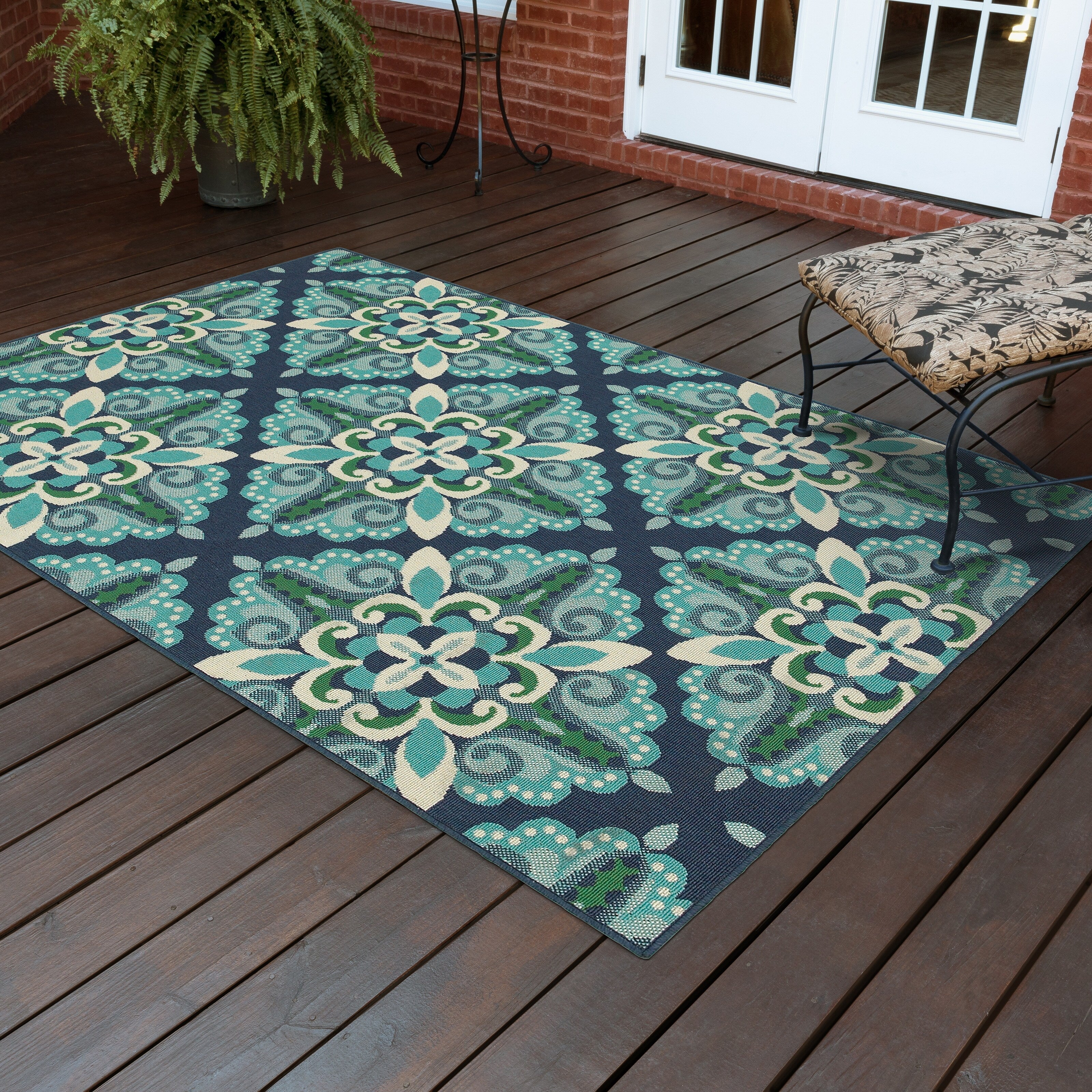Style Haven Martinque Medallion Indoor Outdoor Area Rug-