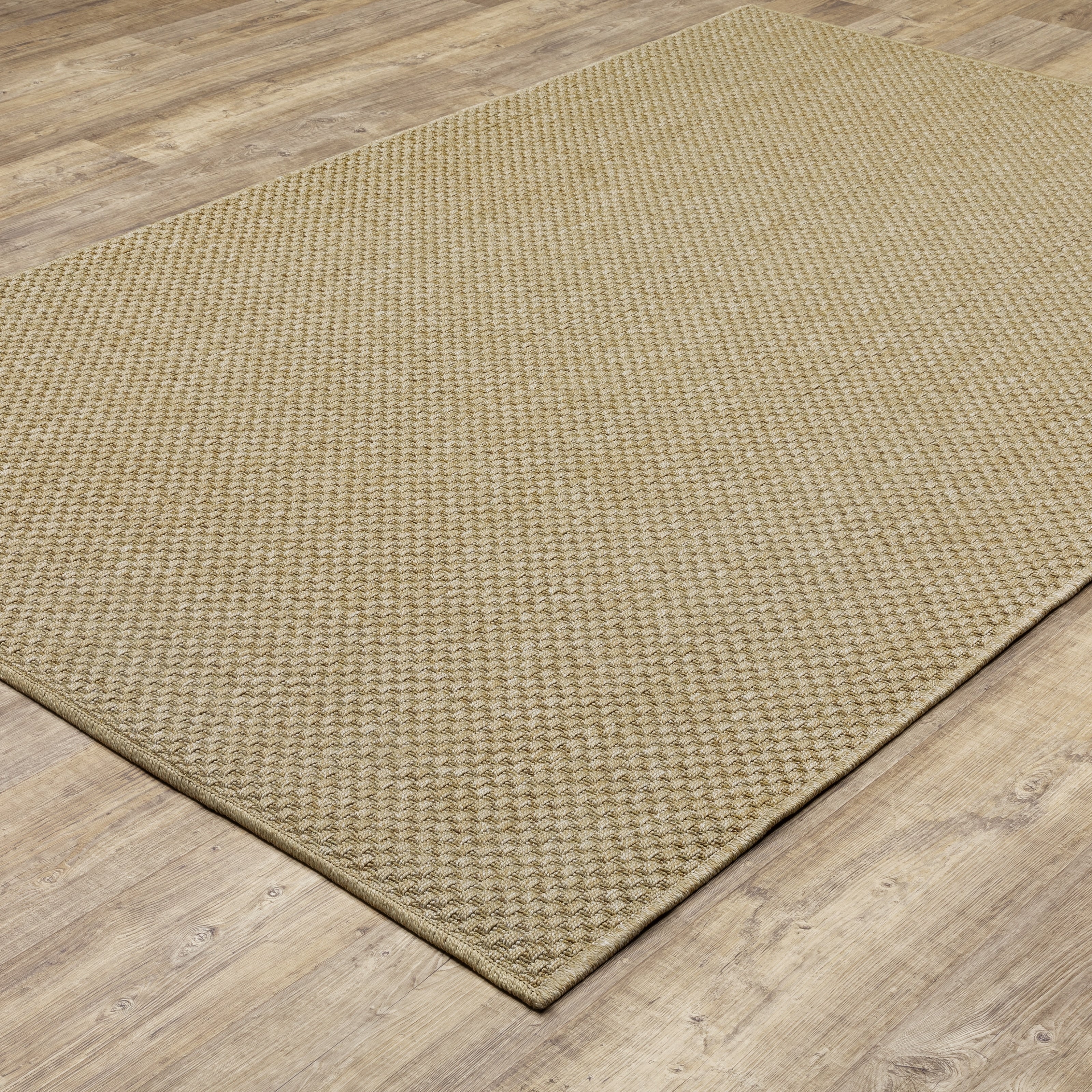 Style Haven Veranda Tonal Woven Basket Weave Indoor-Outdoor Rug
