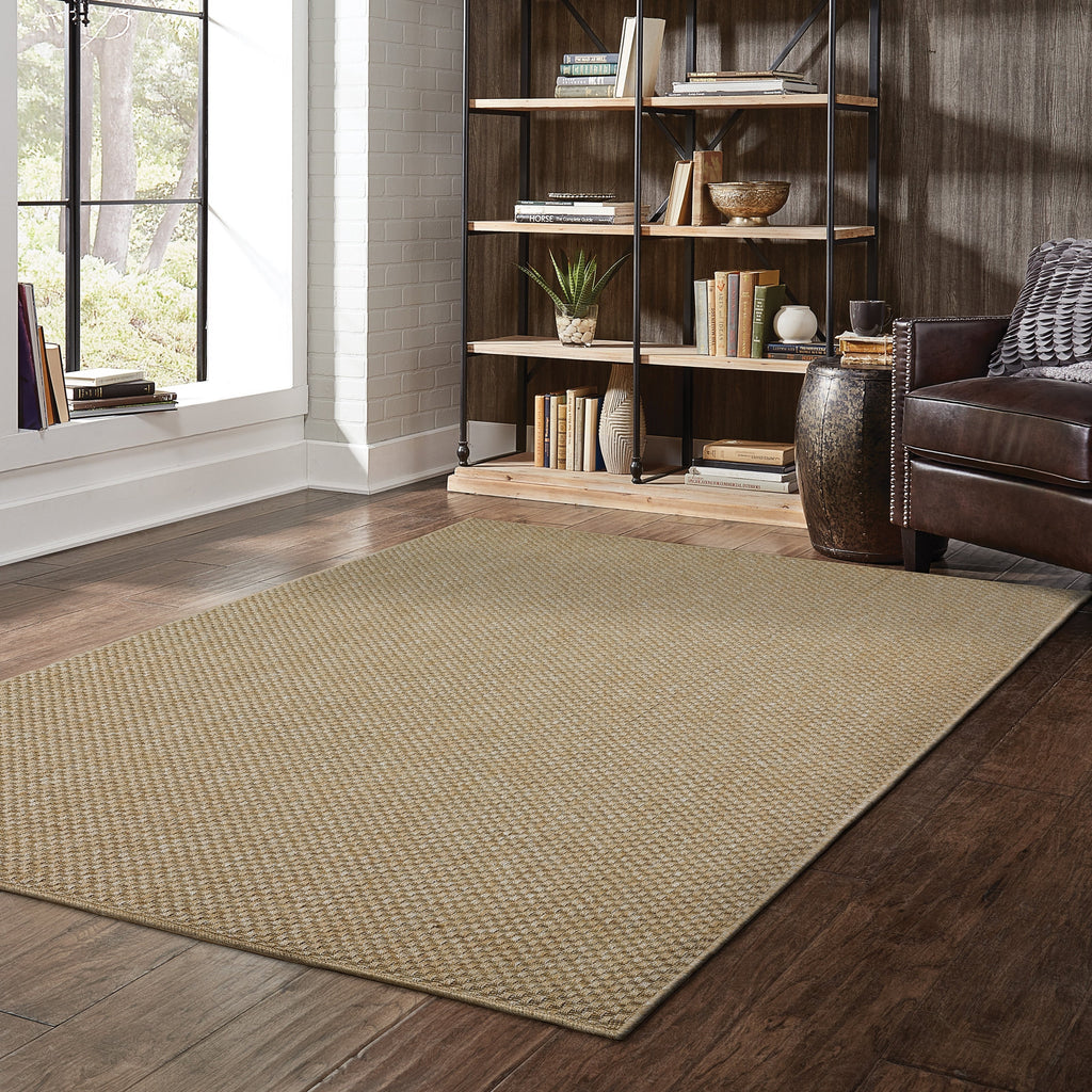 Style Haven Veranda Tonal Woven Basket Weave Indoor-Outdoor Rug