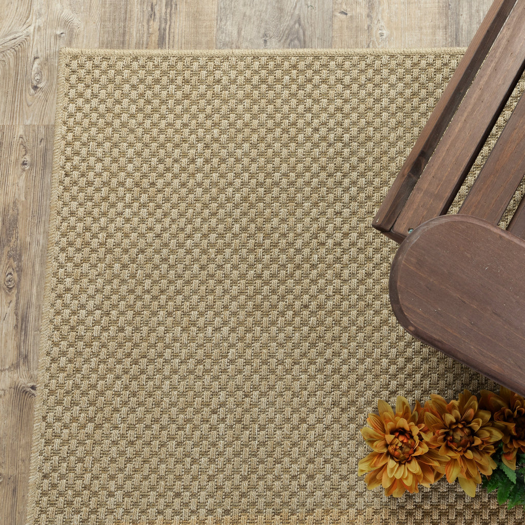 Style Haven Veranda Tonal Woven Basket Weave Indoor-Outdoor Rug