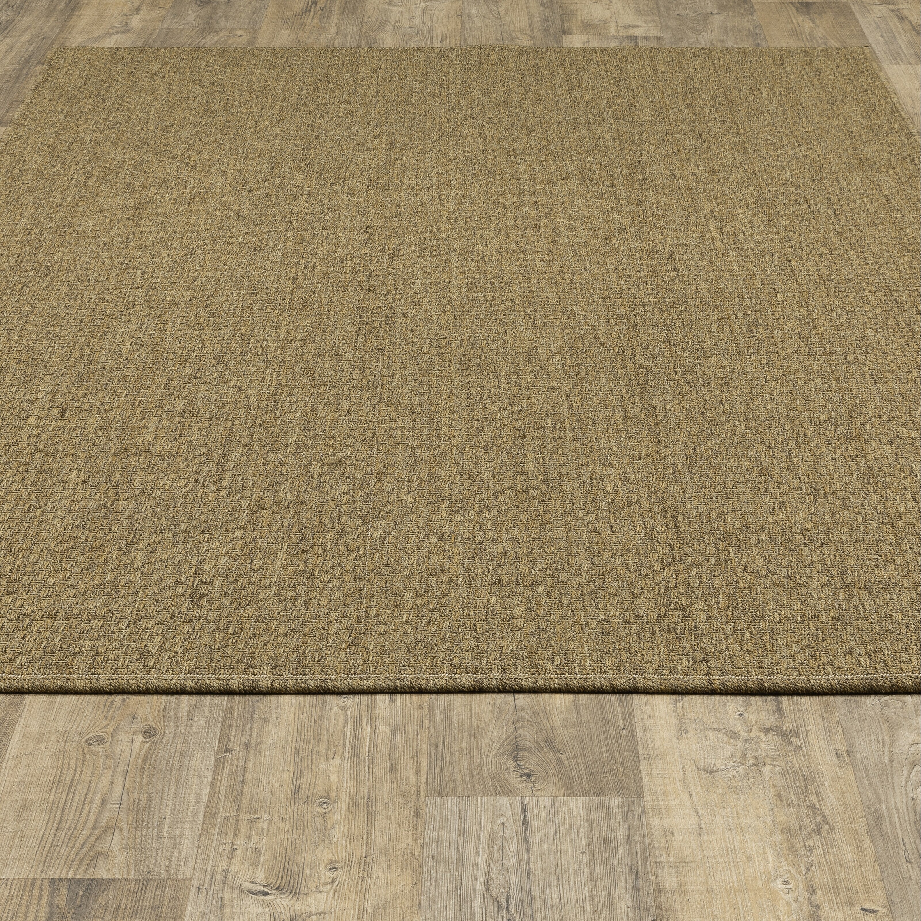 Style Haven Veranda Tonal Woven Basket Weave Indoor-Outdoor Rug