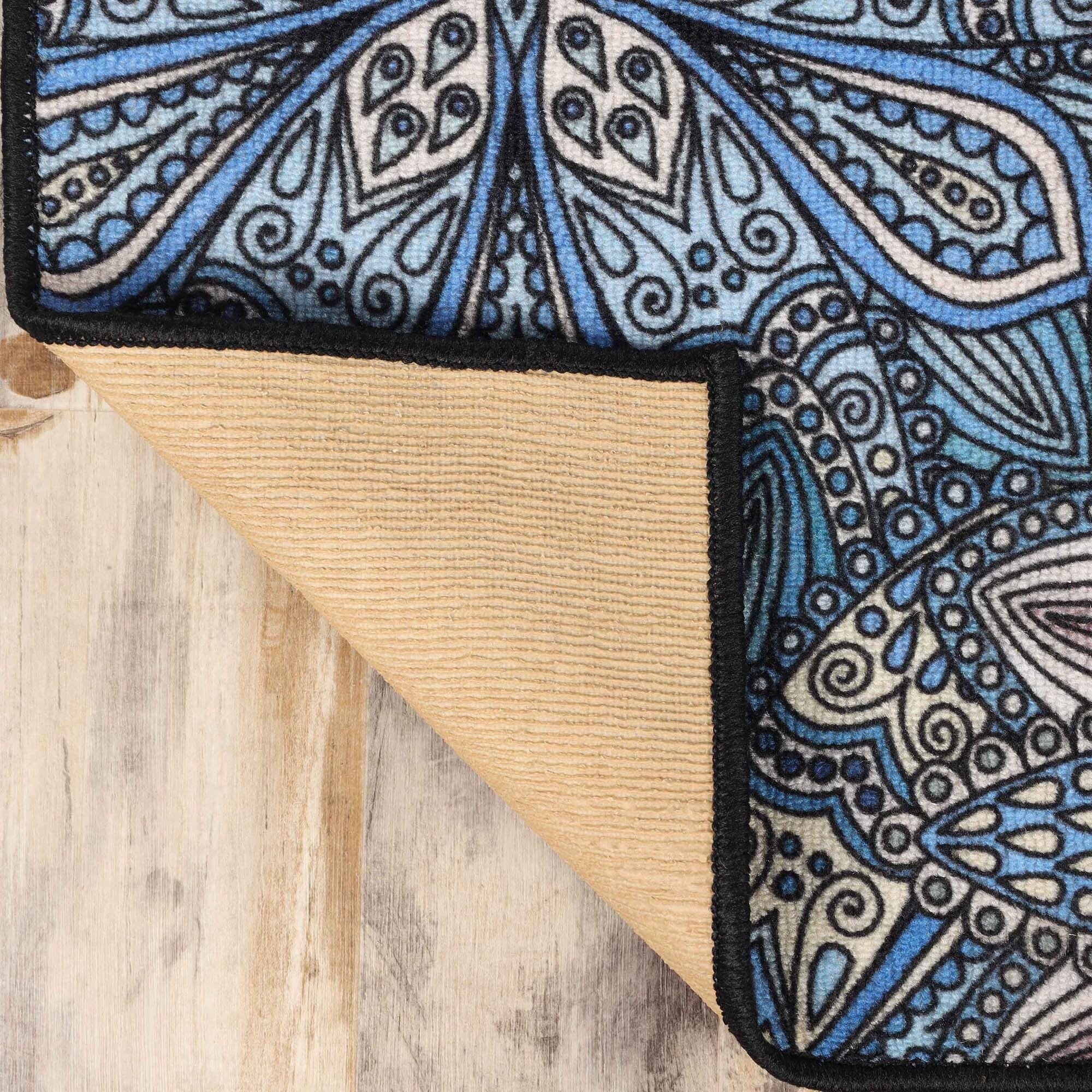 Superior Cassidy Floral Boho Non-Slip Indoor Outdoor Area Rug