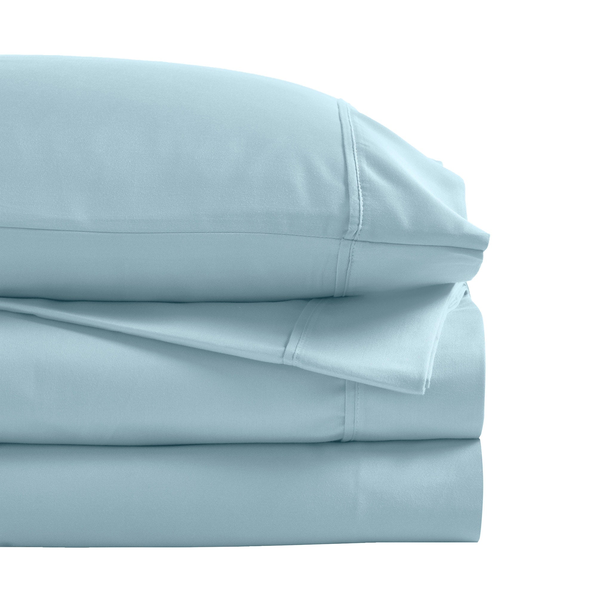 Superior Cotton Blend 1200 Thread Count Solid Deep Pocket Bed Sheet Set