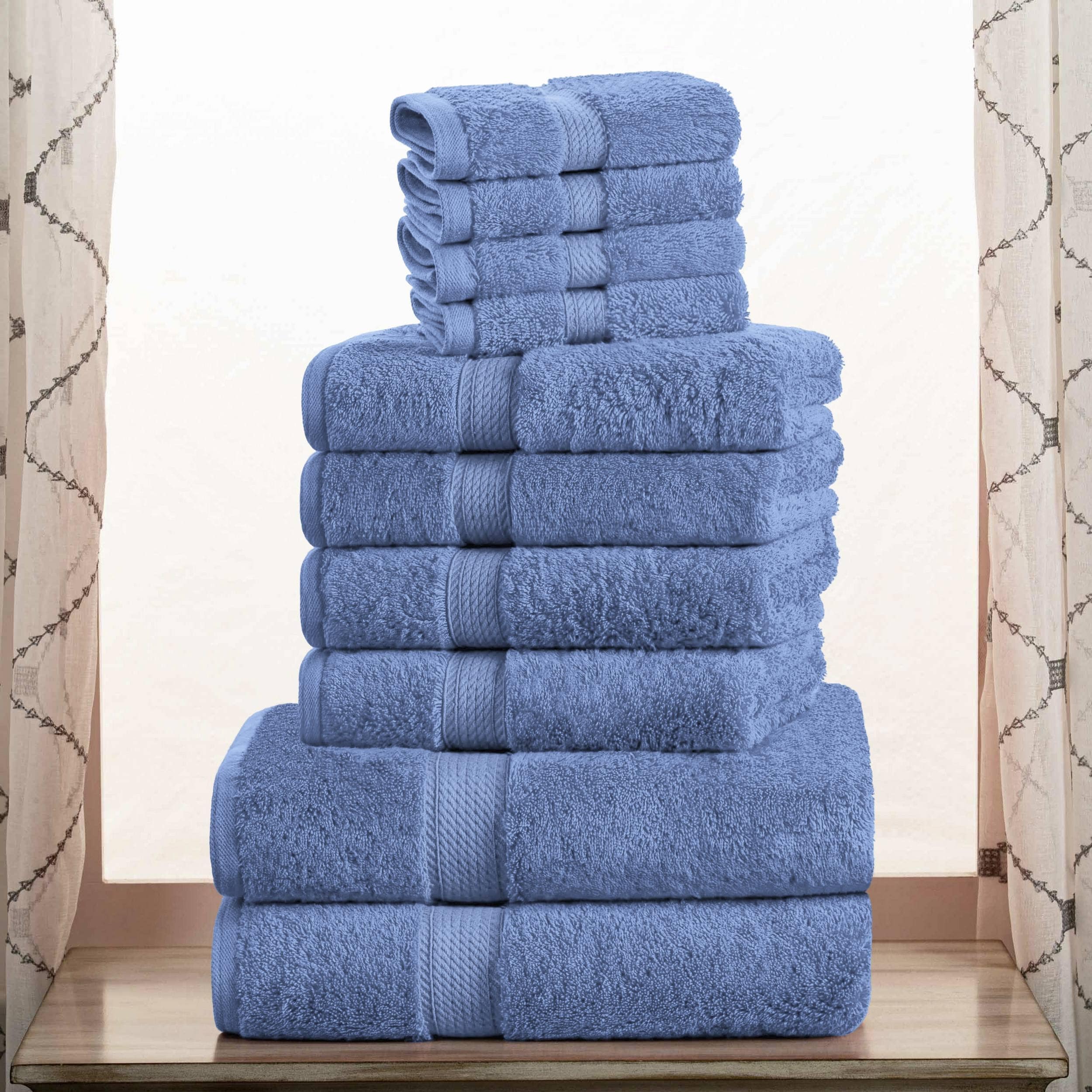 Superior Egyptian Cotton Pile Heavyweight 10-Piece Towel Set