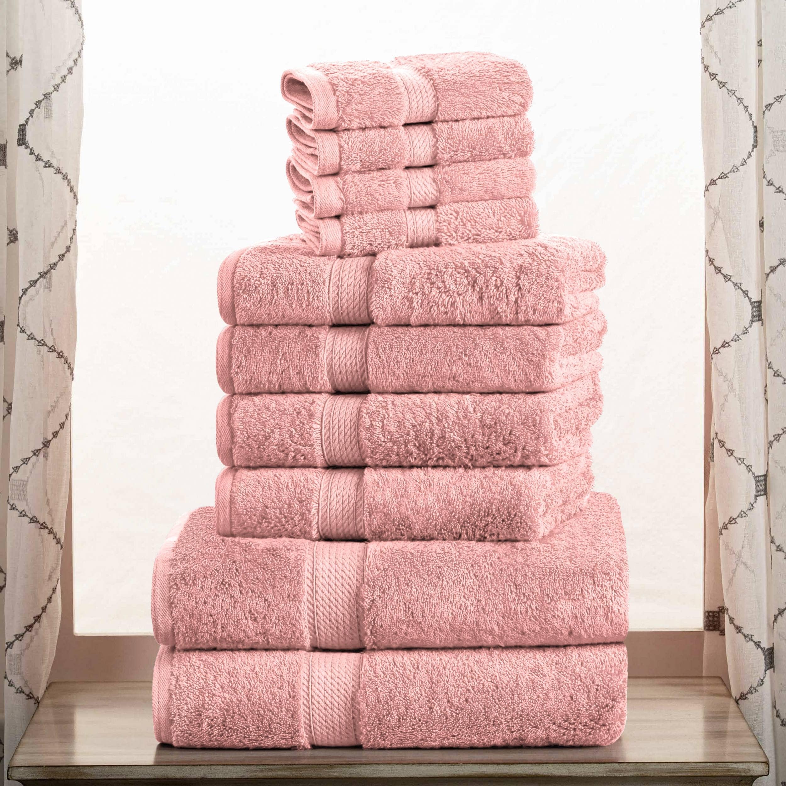 Superior Egyptian Cotton Pile Heavyweight 10-Piece Towel Set