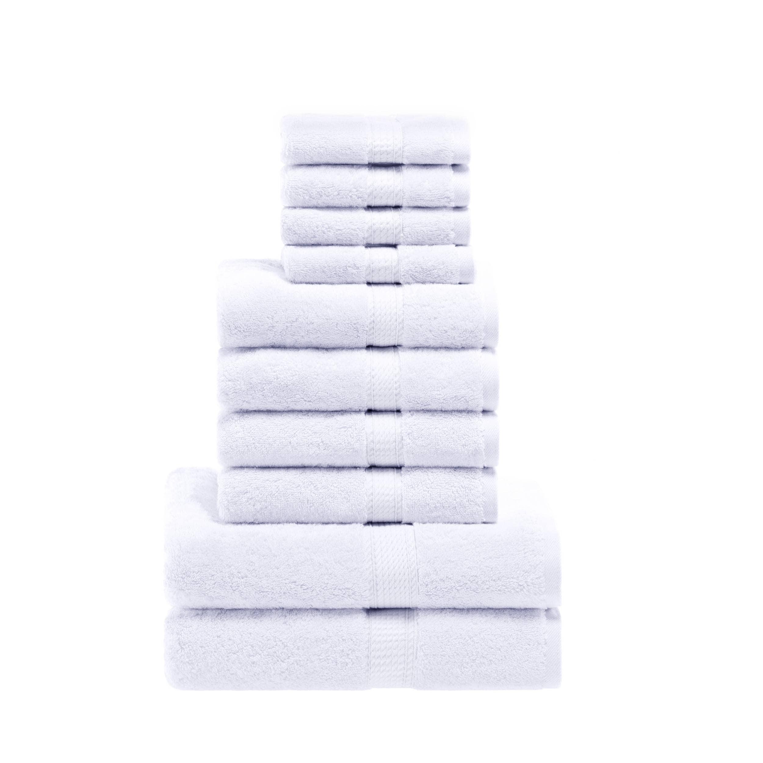 Superior Egyptian Cotton Pile Heavyweight 10-Piece Towel Set