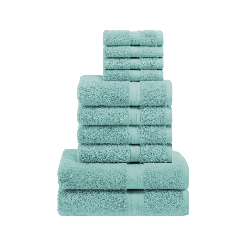 Superior Egyptian Cotton Pile Heavyweight 10-Piece Towel Set