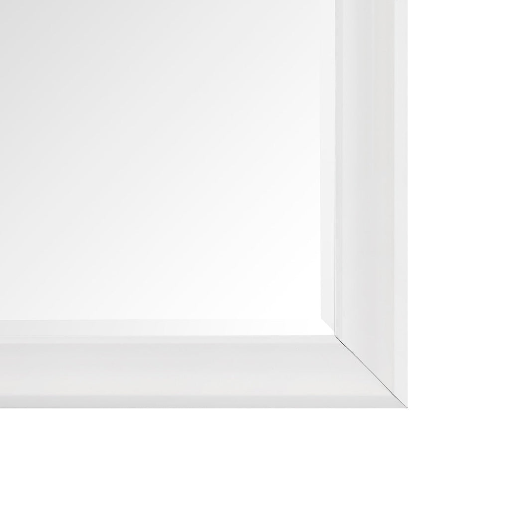 Grand miroir sur toute la surface, miroir surdimensionné, cadre en imitation bois lisse, miroir rectangulaire à suspendre au mur