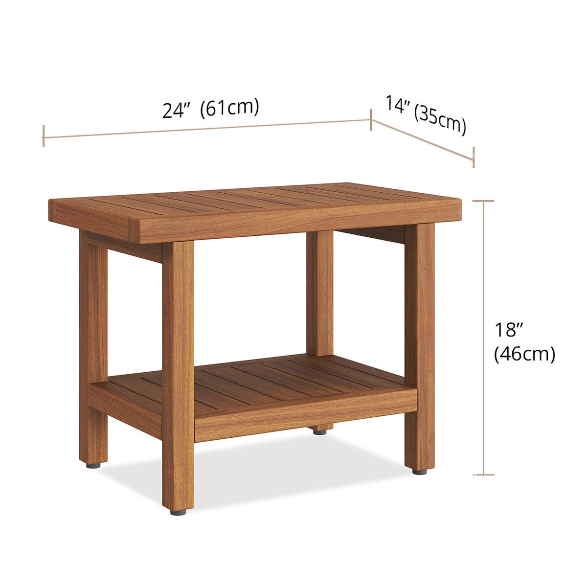 The Original Spa Teak Shower Bench