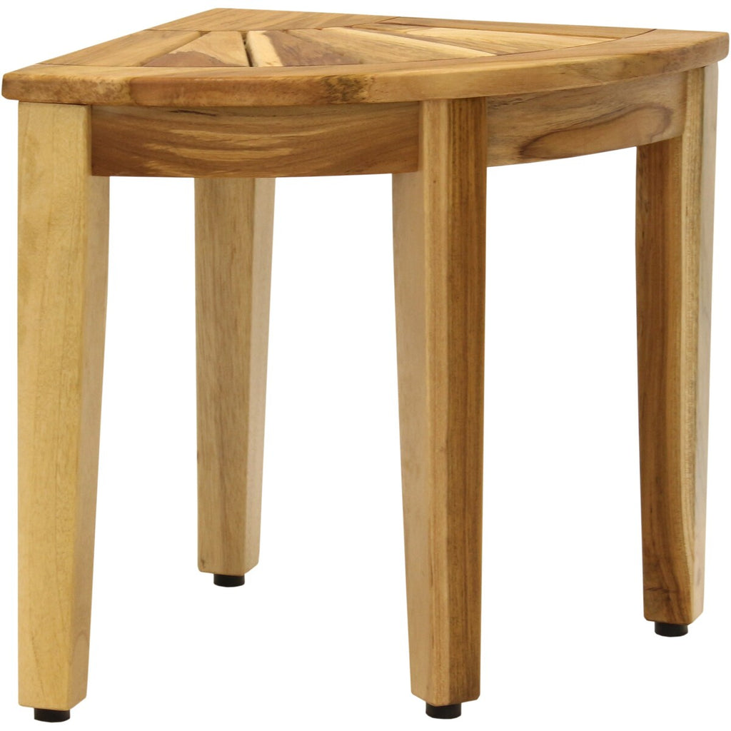 The Original Kai Corner Teak Shower Bench