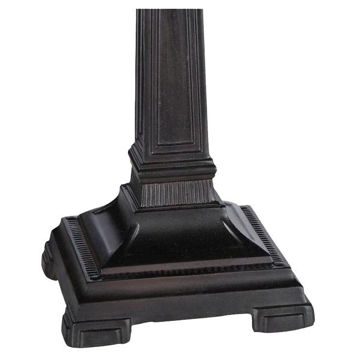 Lampe de table style Tiffany Mission Design à 2 lumières en bronze antique foncé